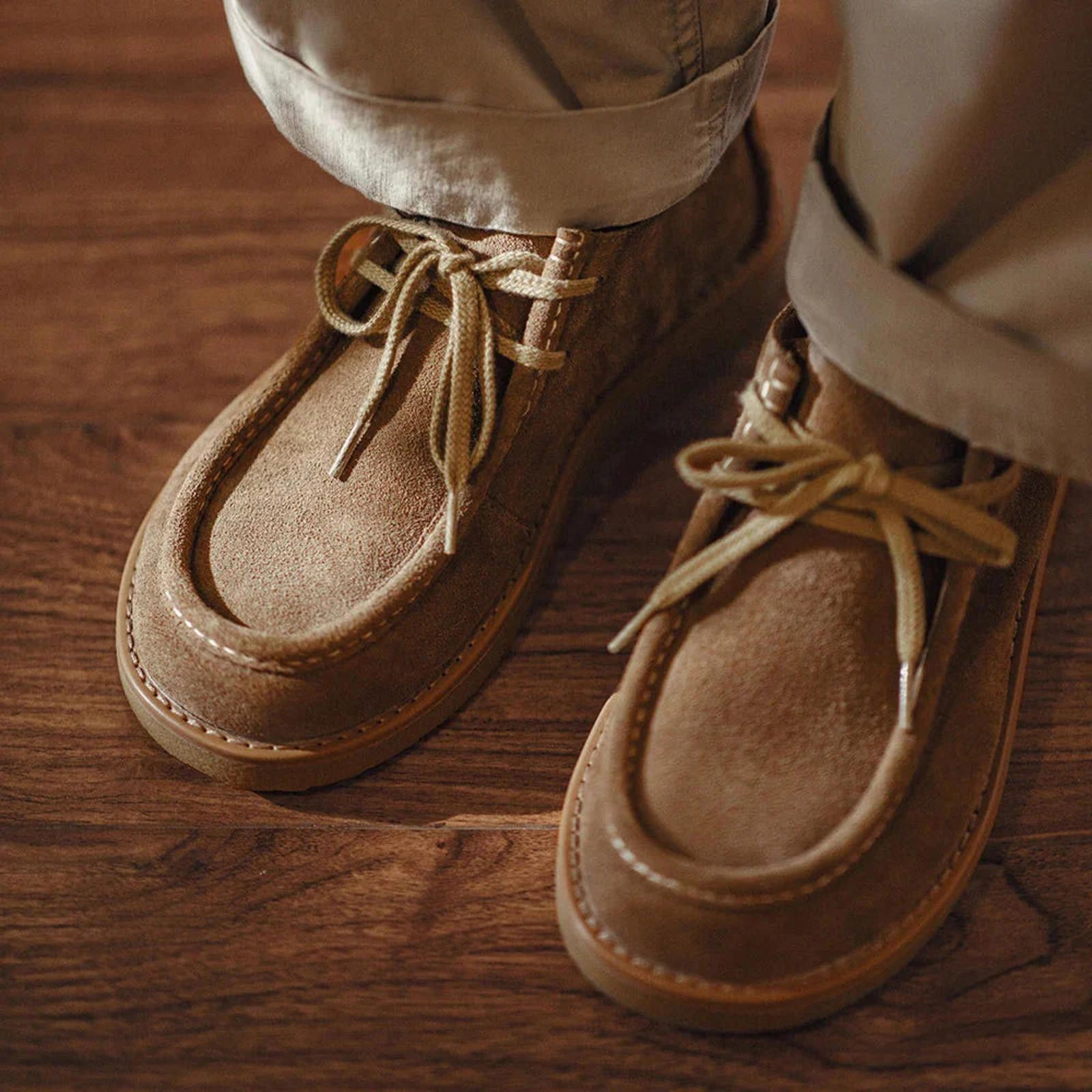 Other Suede Moccasin Lace-up Shoes Size US 9 / EU 42 - 6 Thumbnail