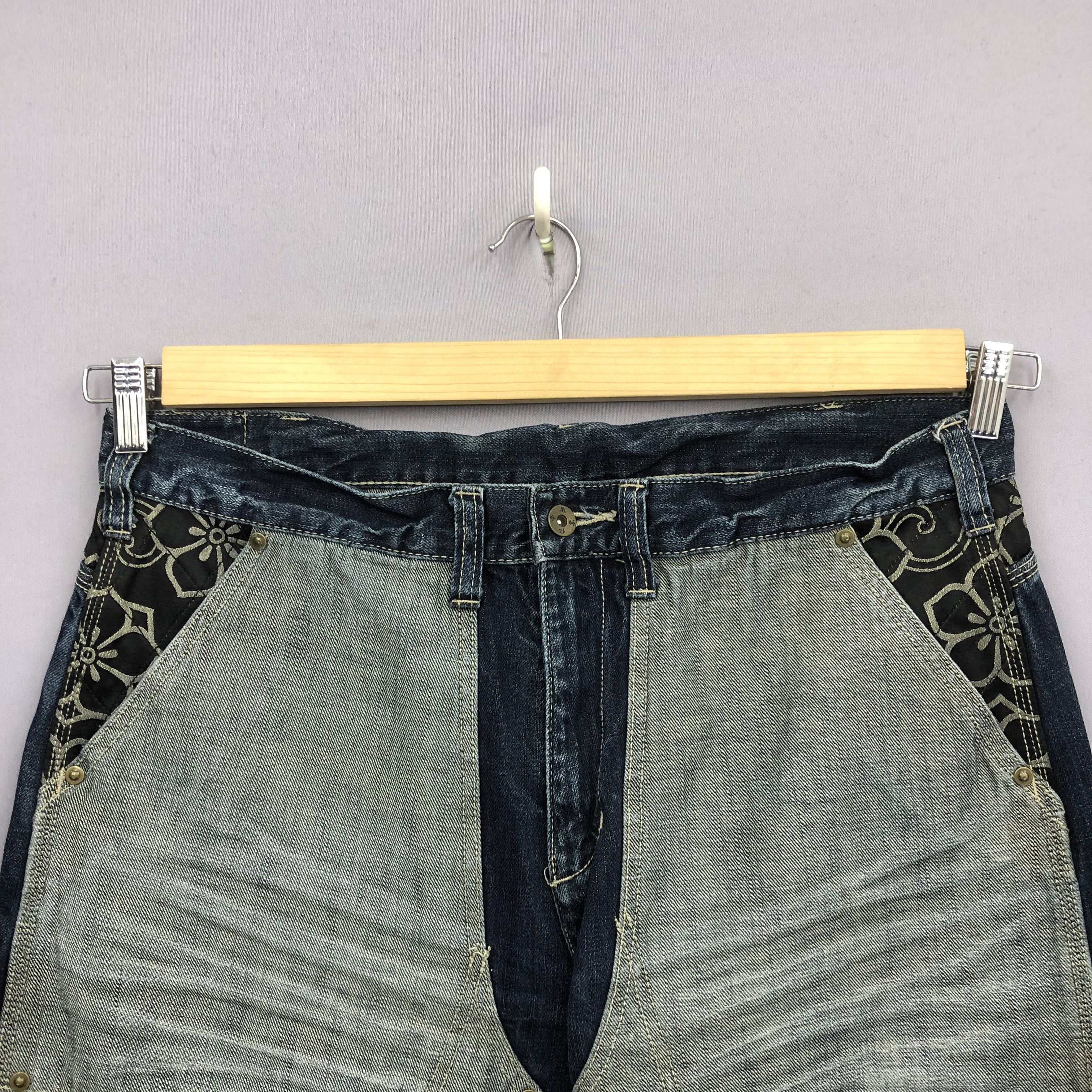 Japanese Brand Crazy Y2K Infinity Double Knee Baggy Jeans Skater JNCO Denim Size US 36 / EU 52 - 5 Thumbnail