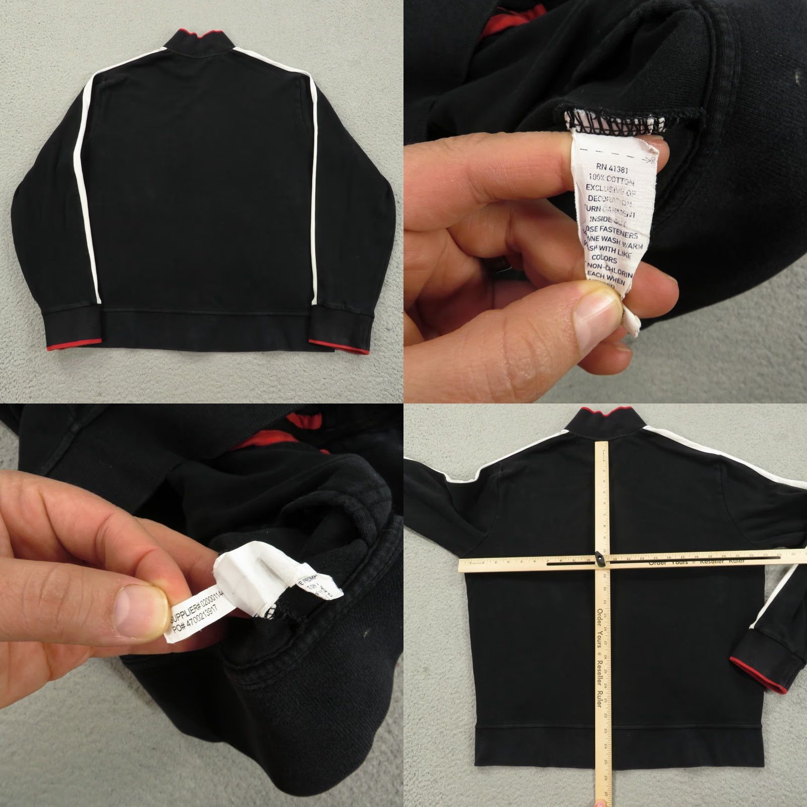 Polo Ralph Lauren Polo Ralph Lauren Jacket Mens Large Performance Full Zip Black Red Pony Sweater Size US L / EU 52-54 / 3 - 8 Thumbnail