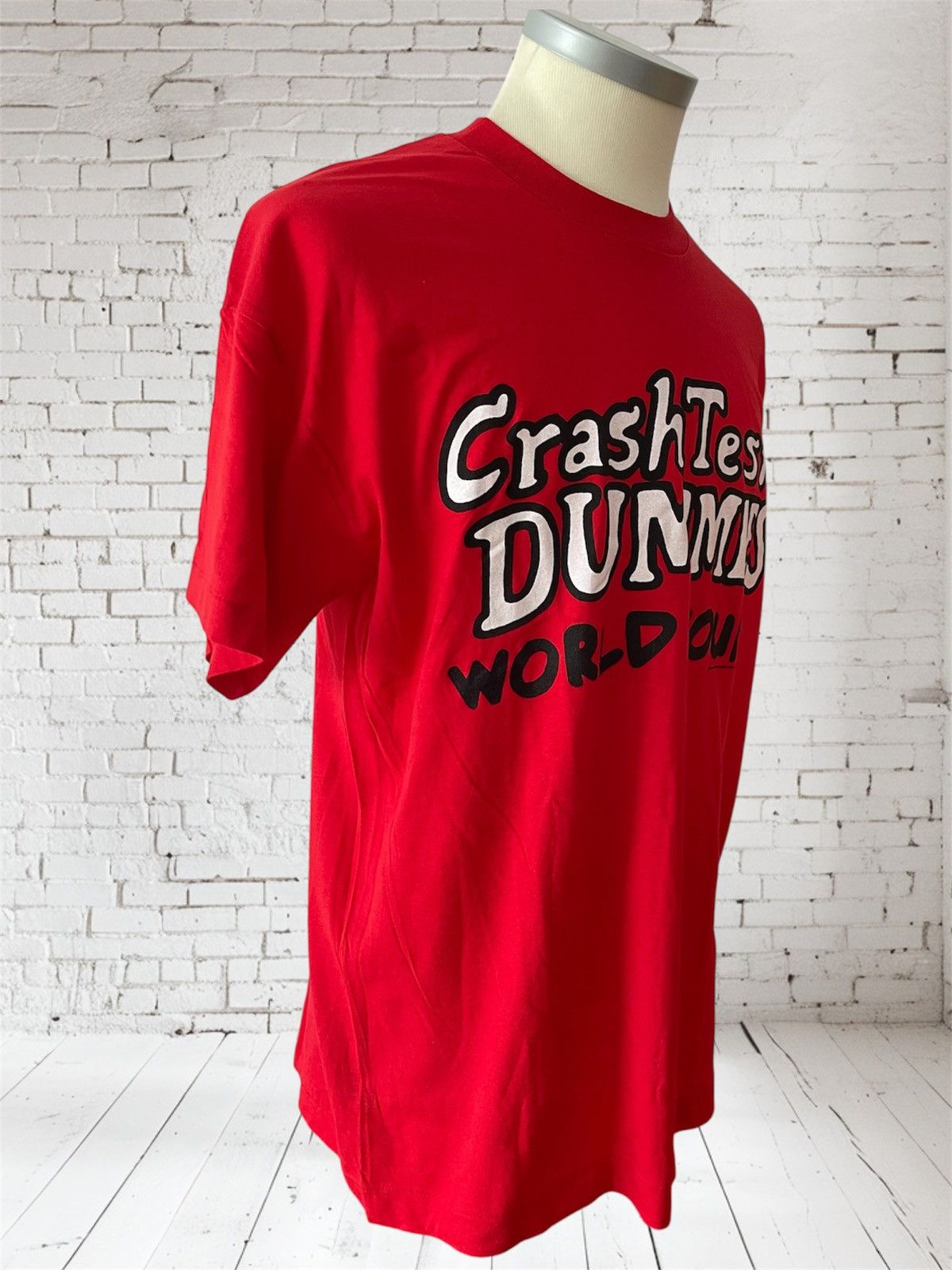 Vintage Vintage Crash Test Dummies Word Tour T-Shirt, mid 1990s Size US XL / EU 56 / 4 - 4 Thumbnail