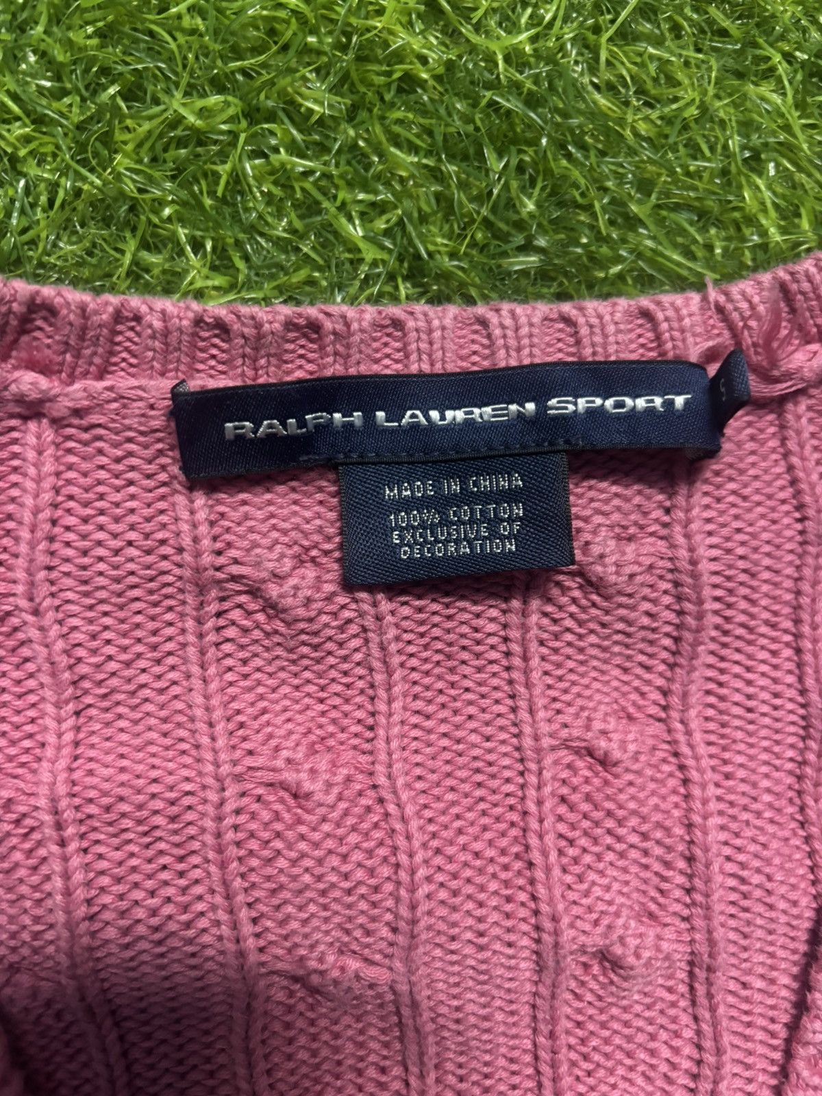 Polo Ralph Lauren Vintage Polo Ralph Lauren V neck cable knit sweater Size S / US 4 / IT 40 - 7 Thumbnail