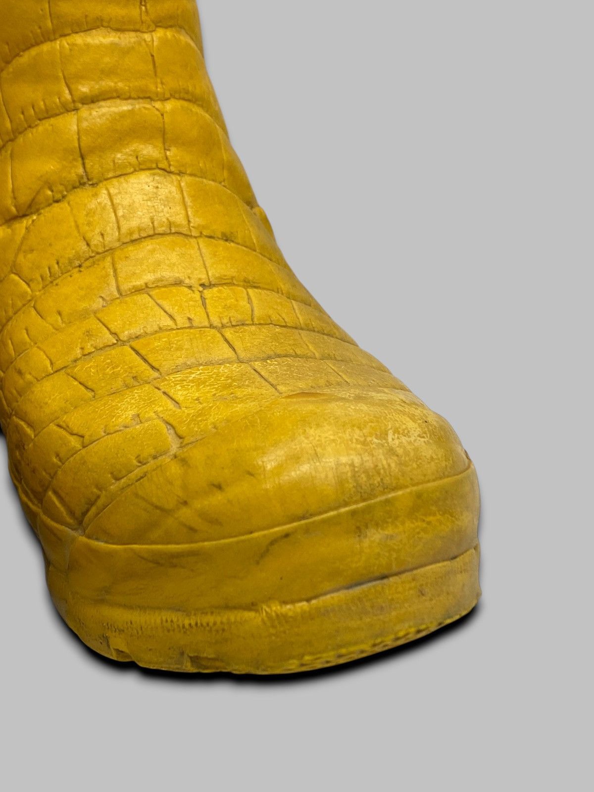 Hunter HUNTER & JIMMY CHOO Special Edition Rain Croc Yellow Boots Size US 4 / IT 34 - 10 Thumbnail