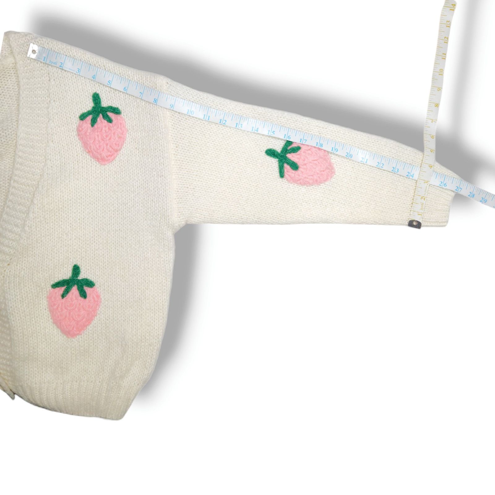 Other EUC Dreamers Debut Chunky Strawberry Cardigan Sweater Sz. S Size S / US 4 / IT 40 - 9 Thumbnail