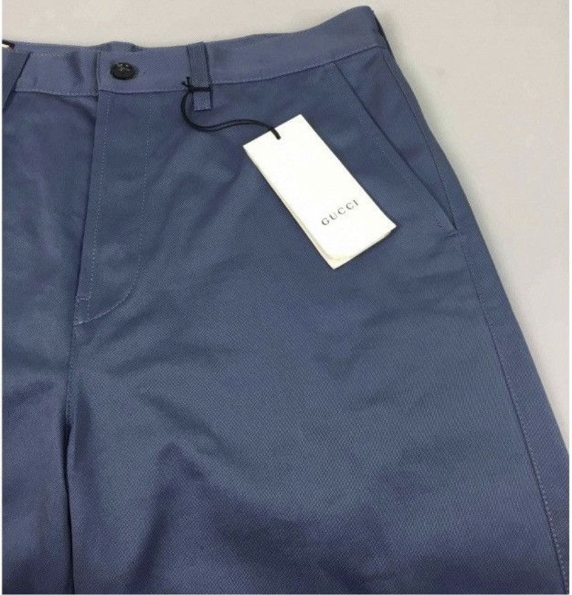 Gucci Gucci 🇮🇹 Blind for Love Thunder Blue Resort Bermudas 36 NWT Size US 36 / EU 52 - 14 Thumbnail