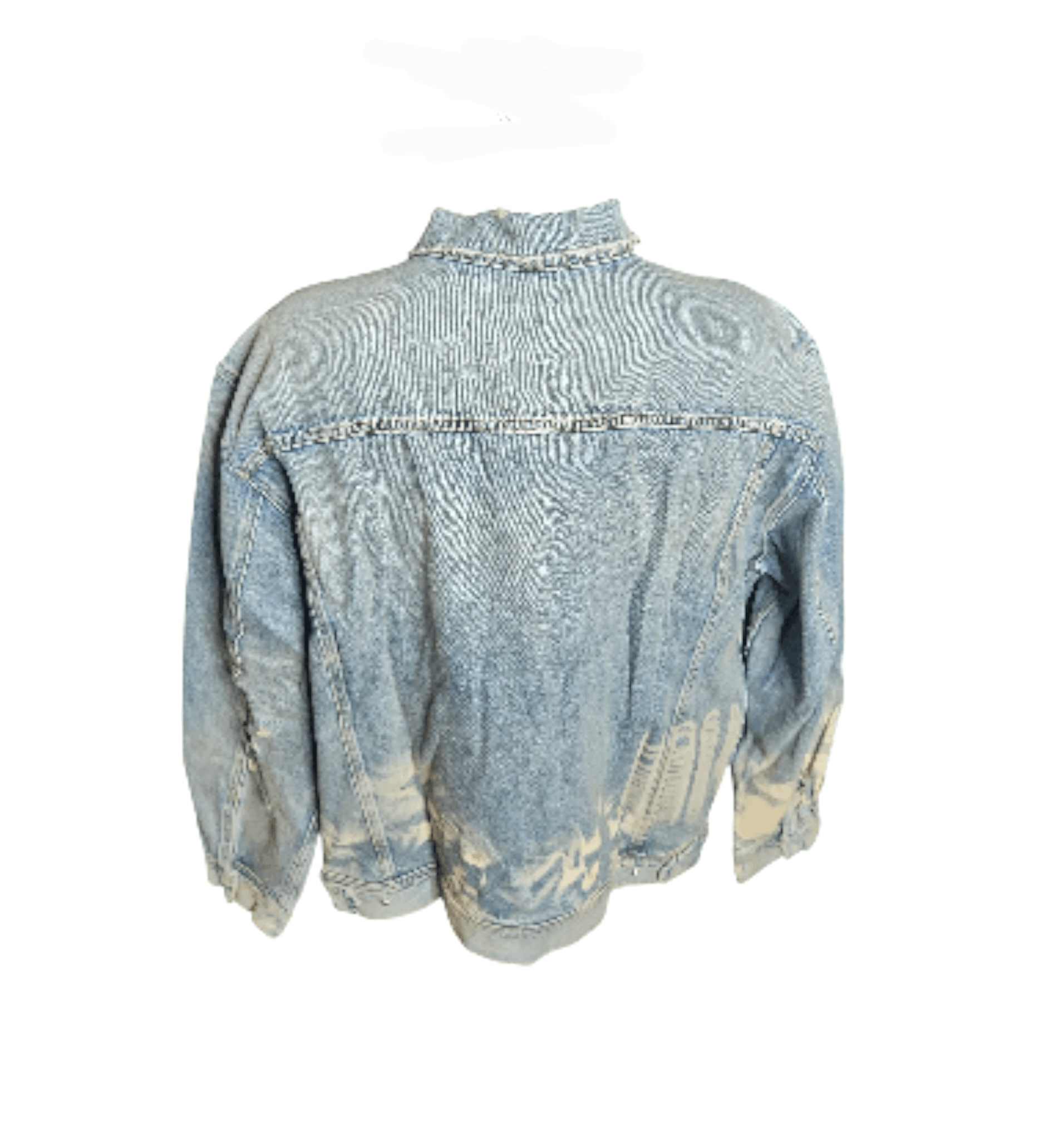 Hudson Hudson Jeans Boxy Ripped Denim Trucker Jacket Distressed Size US XXL / EU 58 / 5 - 7 Thumbnail