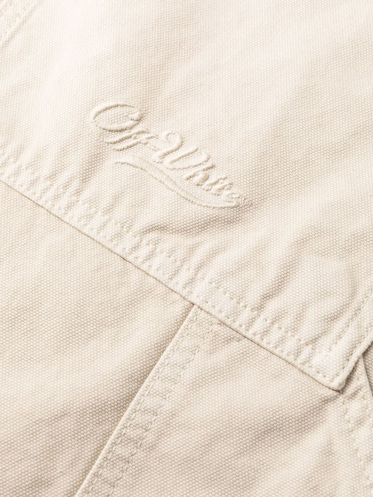 Off-White o1gr1nt0125 Wave Off Canvas Double Over Pant in Beige Size US 30 / EU 46 - 5 Thumbnail