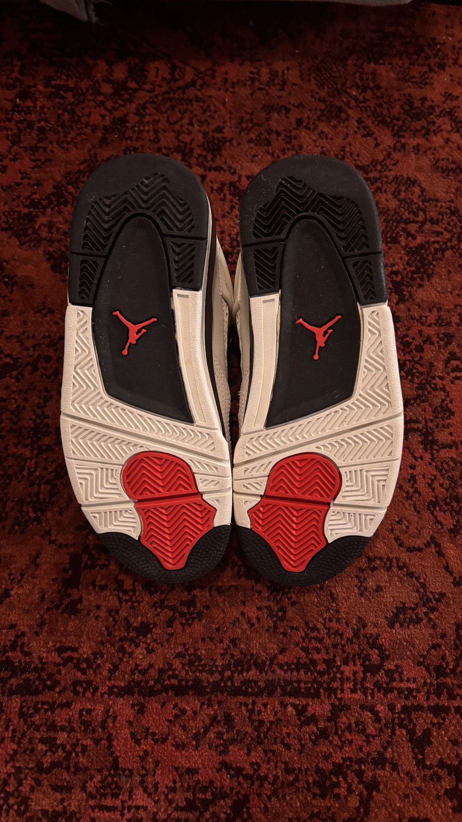 Nike Jordan 4 Retro OG Flight Club Sail / Black - University Red Size US 5 / EU 37 - 5 Thumbnail
