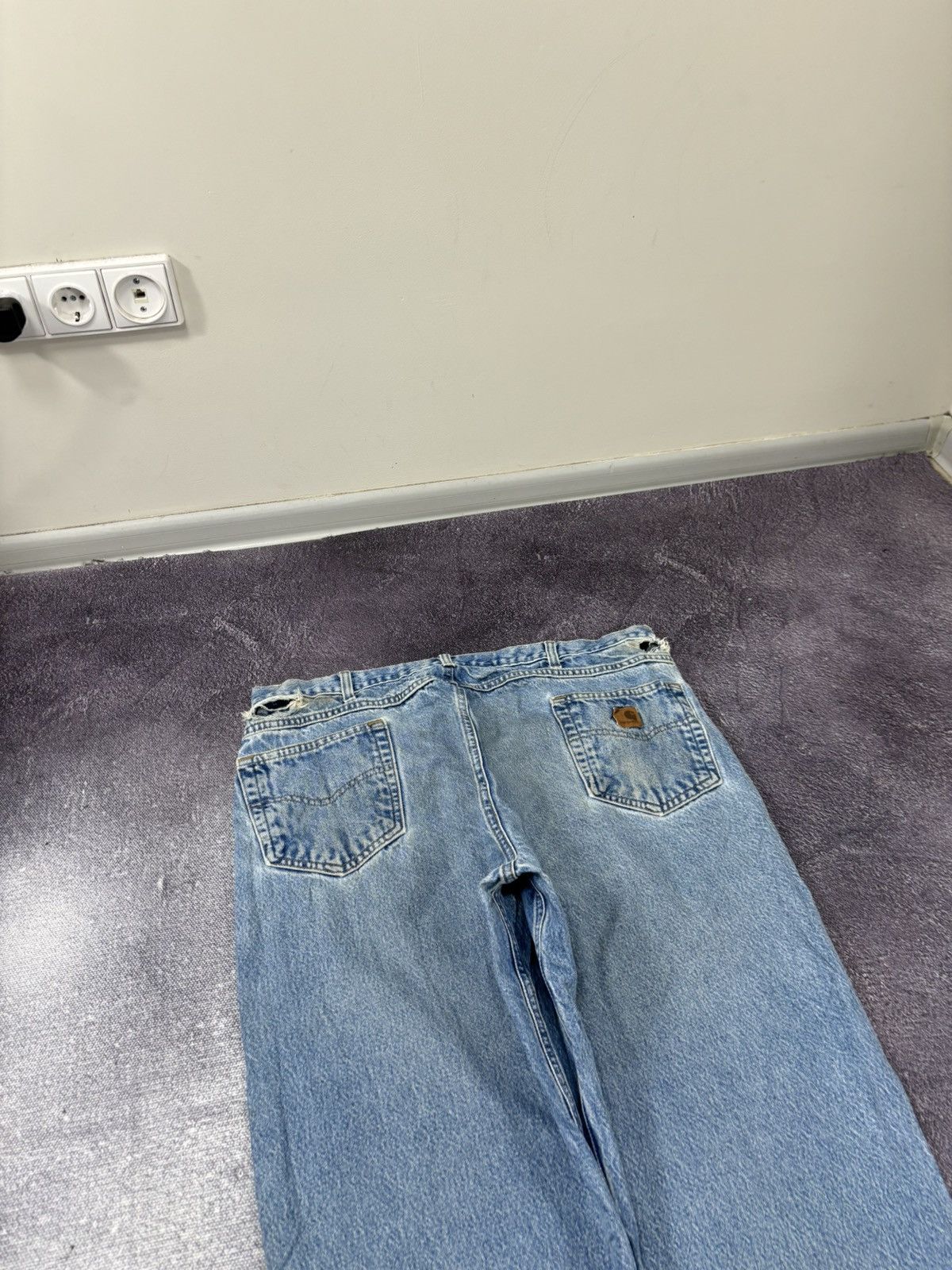 Carhartt Vintage Carhartt Relaxed Fit Heavy Blue Denim Baggy Jeans Size US 42 / EU 58 - 5 Thumbnail