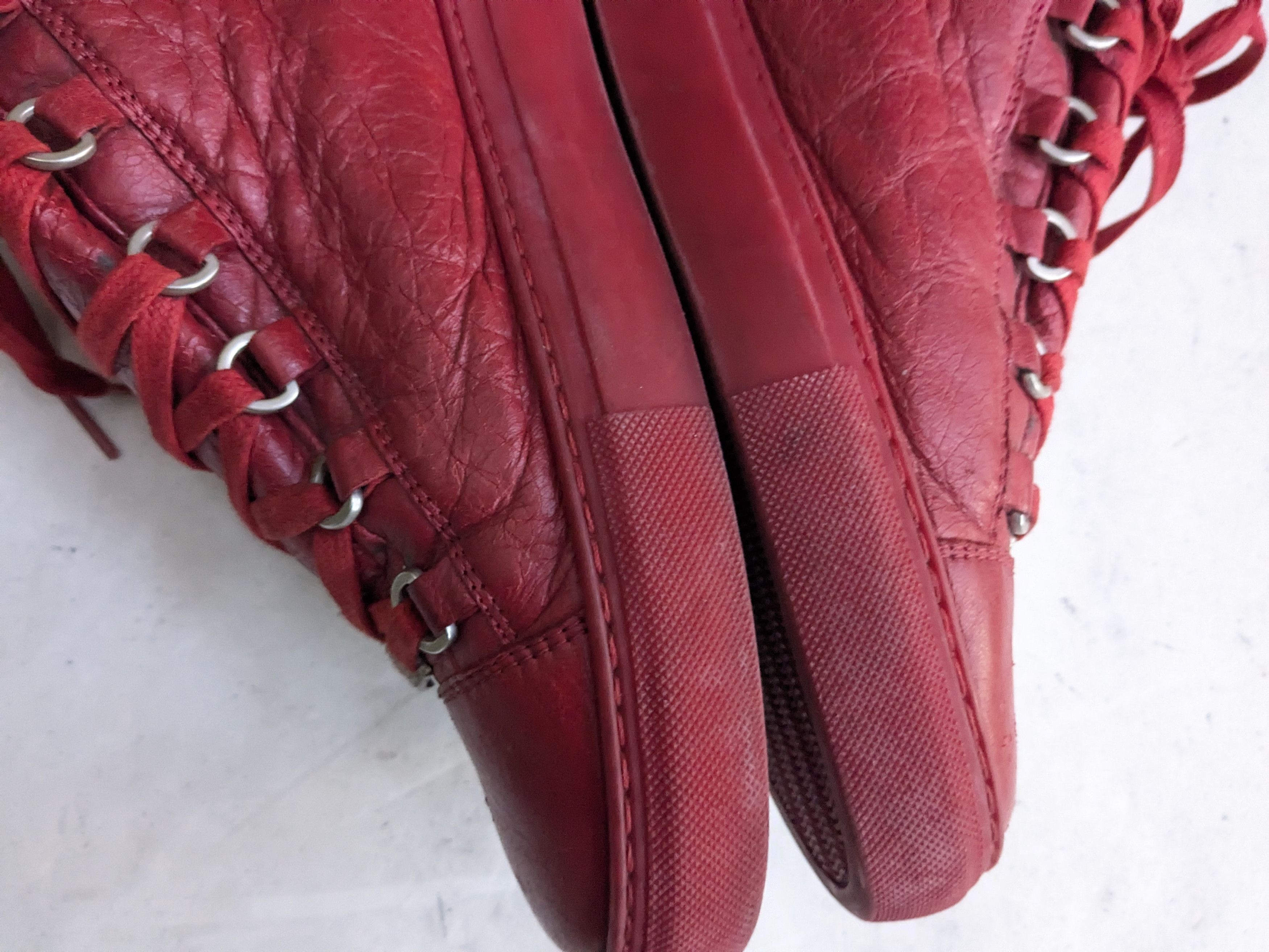 Balenciaga Balenciaga Arena Sneakers Red 11 High Tops Leather Size US 11 / EU 44 - 11 Thumbnail