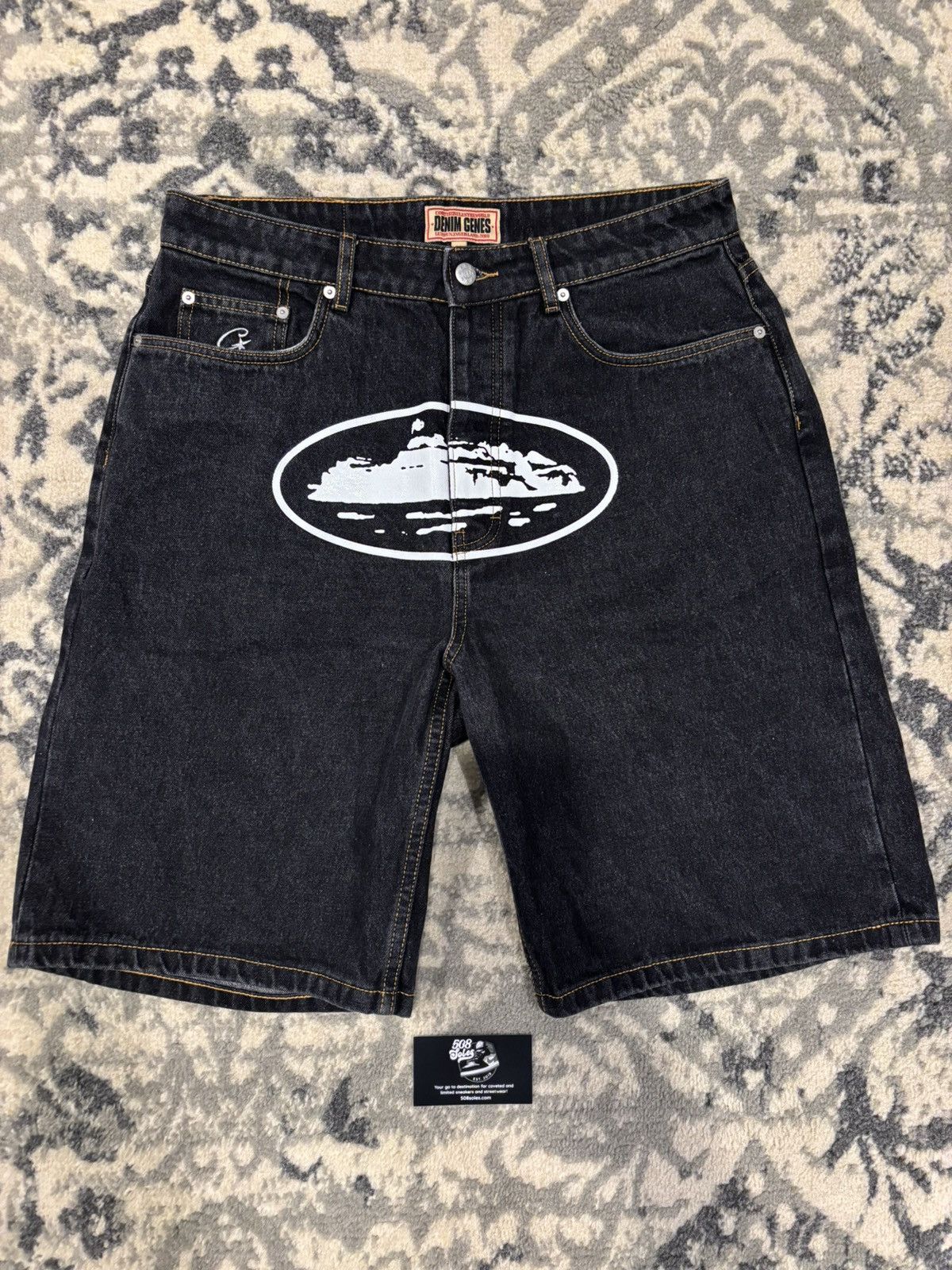 Corteiz Corteiz Baggy Alcatraz Denim Shorts | Grailed