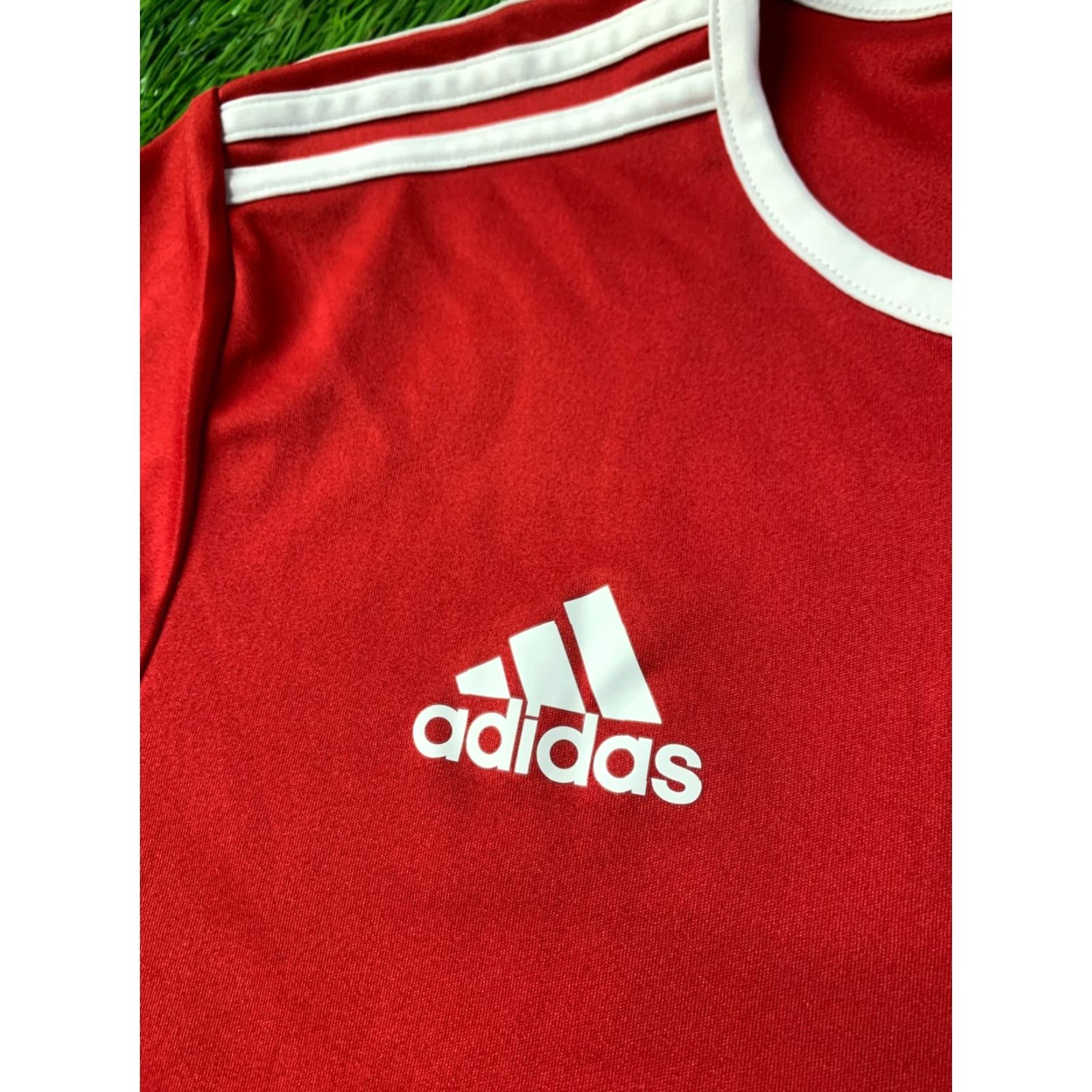 Adidas ADIDAS PERFORMANCE SHIRT Men Football Short Sleeve Size M Red and White 2019 Entrada Size US M / EU 48-50 / 2 - 3 Thumbnail