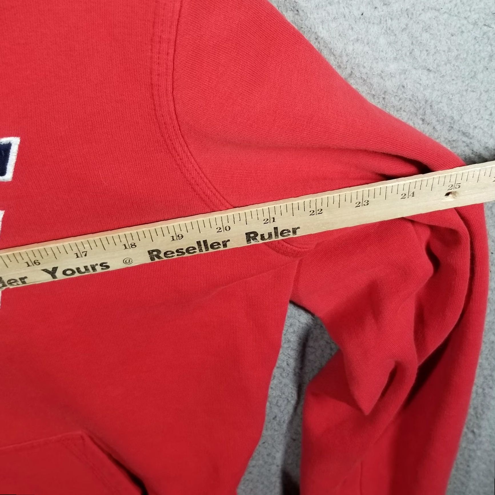 Nike Nike Hoodie Mens Large Red Pullover Fleece Graphic Print Big Spell Out 576978-657 Nike Sportswear Size US L / EU 52-54 / 3 - 6 Thumbnail