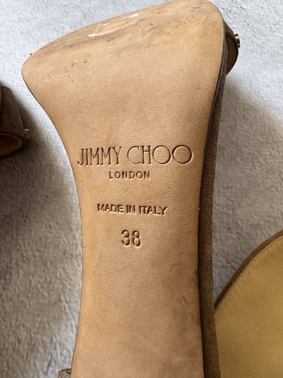 Jimmy Choo Jimmy Choo Studded Suede Block Heel Sandals Size 38 Size US 8 / IT 38 - 9 Thumbnail