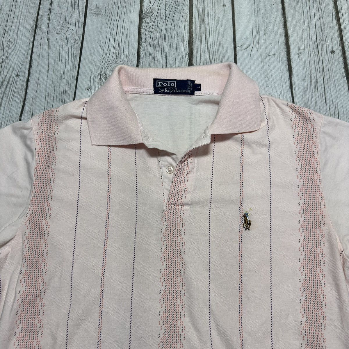 Polo Ralph Lauren × Vintage Vintage Polo shirt Size US L / EU 52-54 / 3 - 3 Thumbnail
