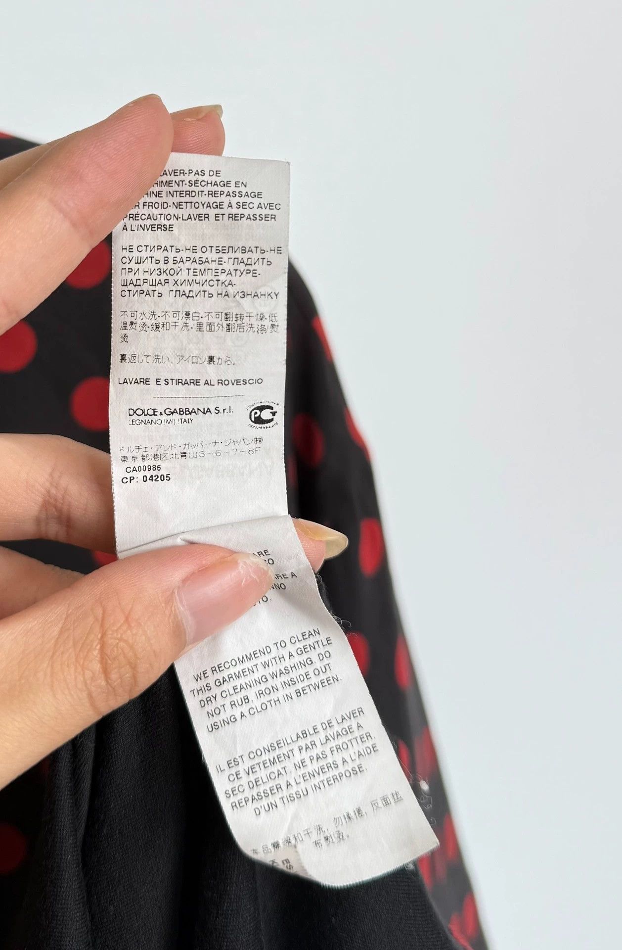 Dolce & Gabbana Dolce & Gabbana Silk Polka Dot Double Layer Polo T-Shirt Size US S / EU 44-46 / 1 - 9 Thumbnail