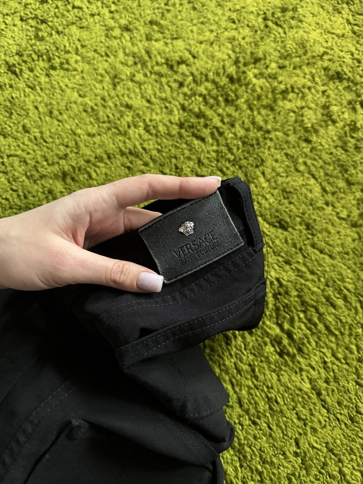 Versace × Versace Jeans Couture × Vintage Versace jeans couture 2000s vintage Medusa buttons pants Y2K Size 32" / US 10 / IT 46 - 9 Thumbnail