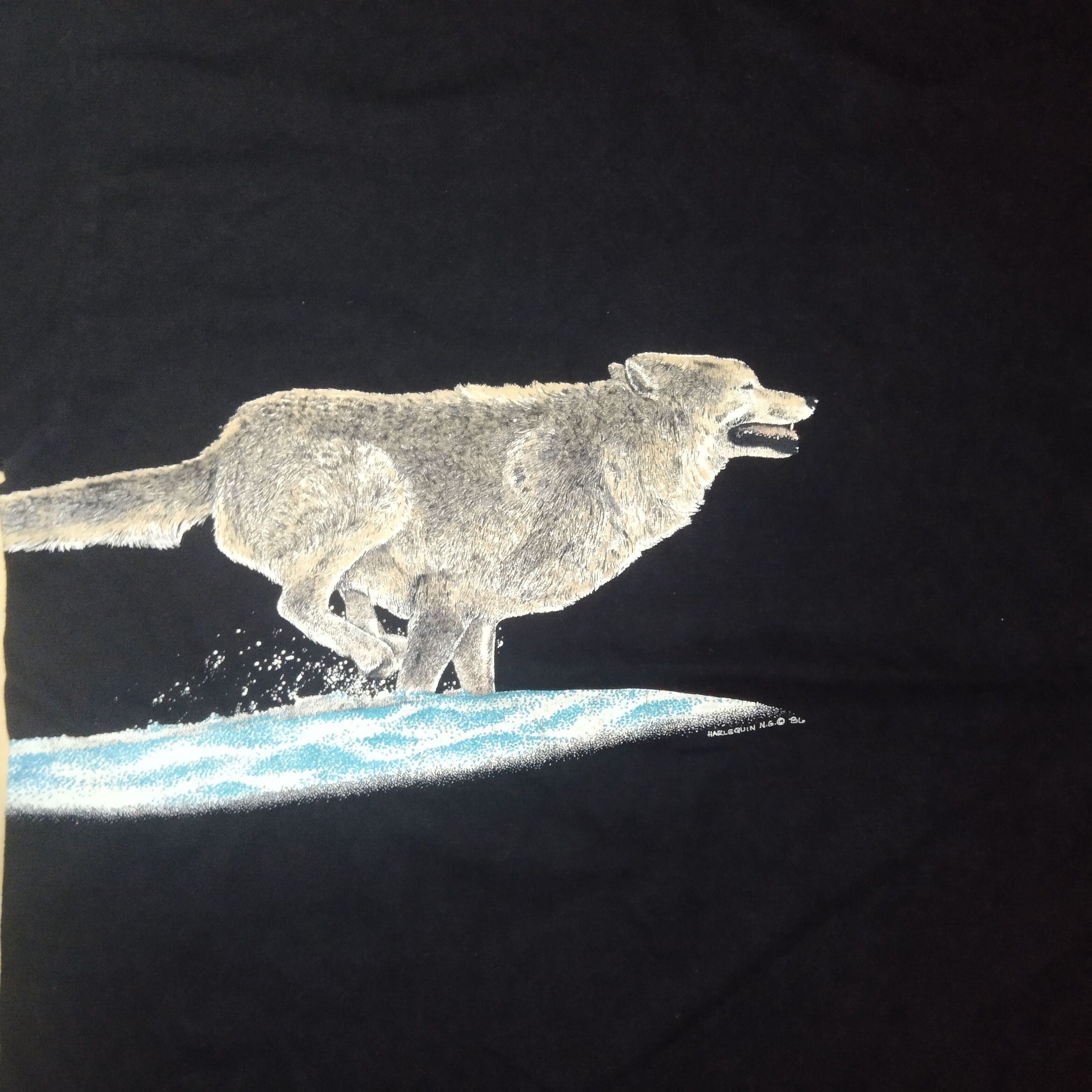 Vintage vintage 80's Harlequin NG Teena Houck wildlife t-shirt Size US M / EU 48-50 / 2 - 6 Thumbnail