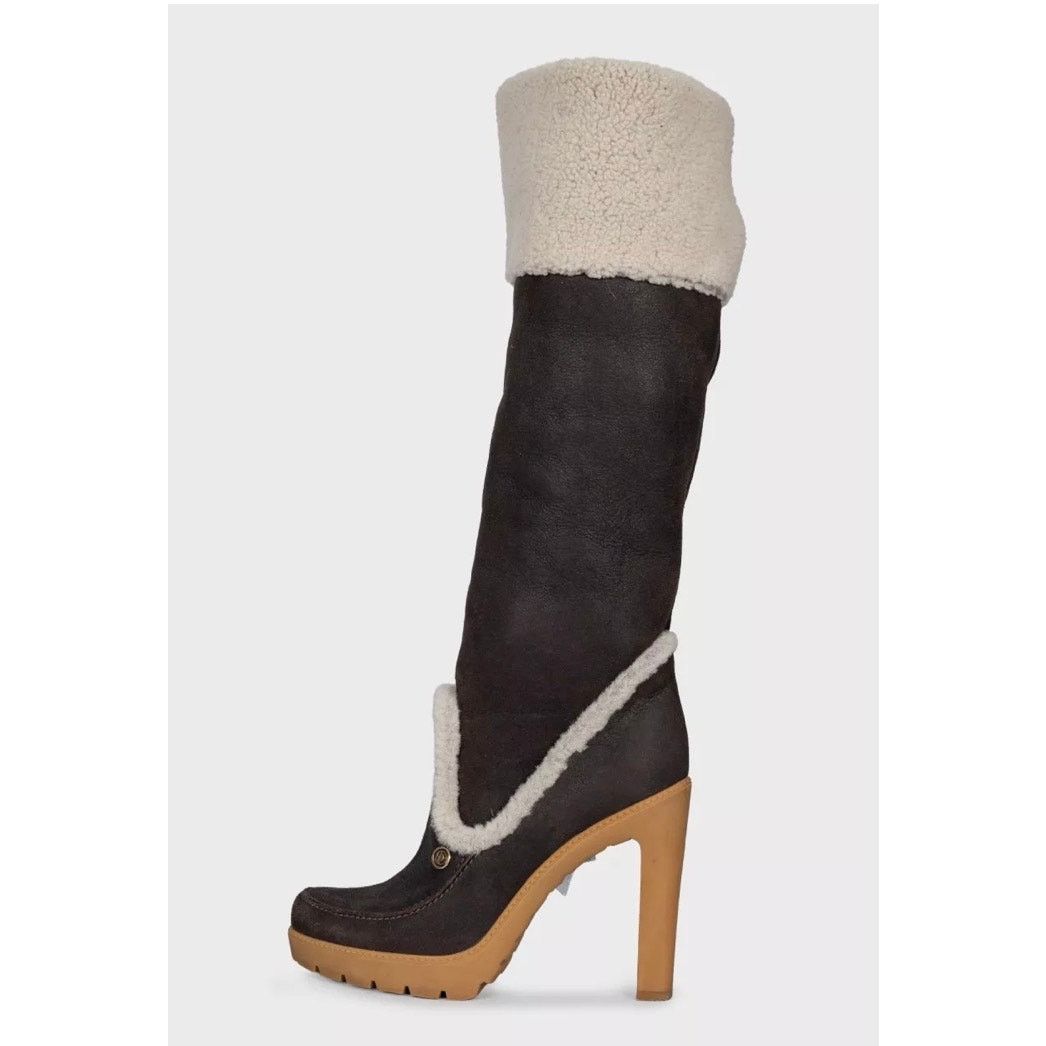 Dior Dior Polaire Chocolate Suede Shearling Boots - Size 40 Size US 9 / IT 39 - 1 Thumbnail