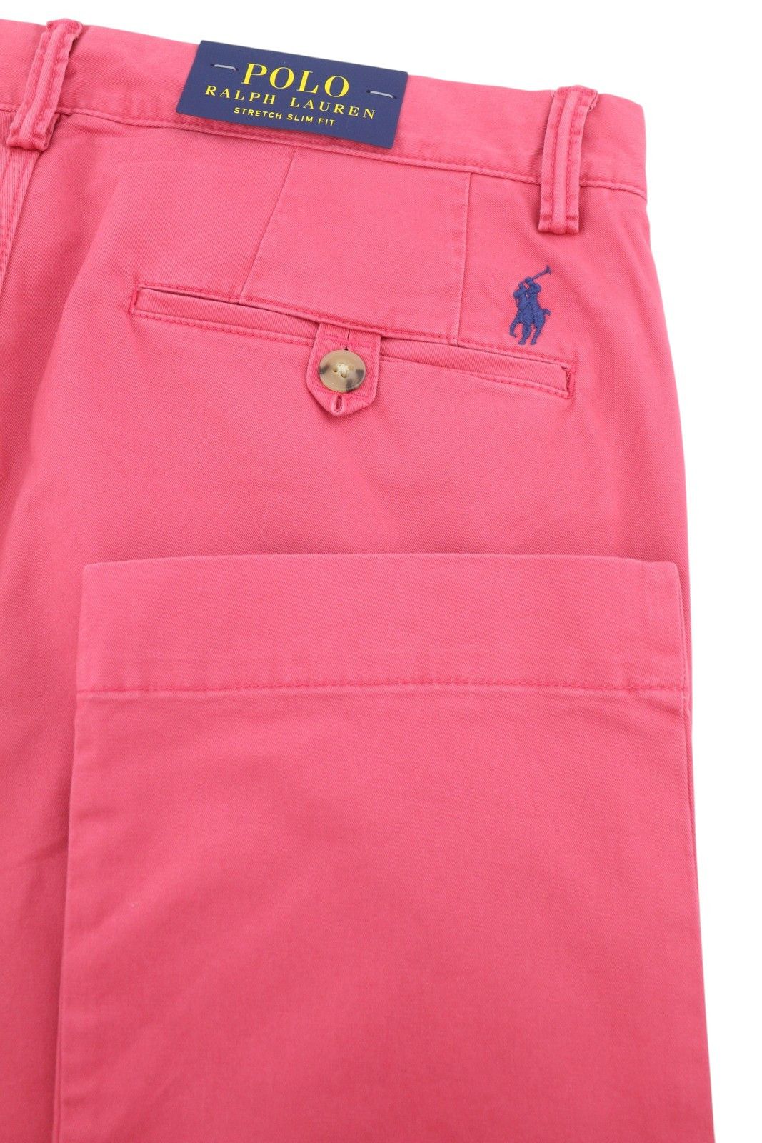 Ralph Lauren W32/L32 Pink Slim Stretch Chino Trousers 87043 Size US 32 / EU 48 - 5 Thumbnail