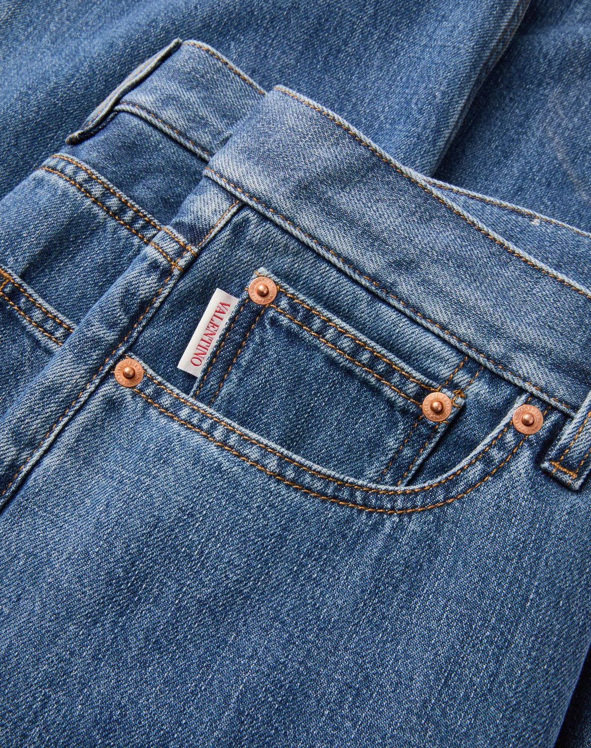 Valentino oc11z0725 Denim Trousers in Medium Blue Size US 31 - 5 Thumbnail