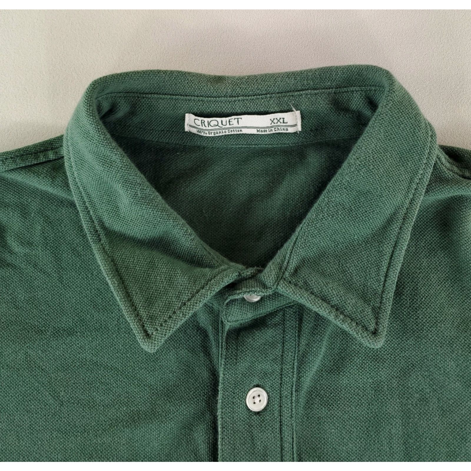 Vintage Criquet Polo Shirt Long Sleeve Green Chest Pocket Mens XXL Size US XXL / EU 58 / 5 - 3 Thumbnail