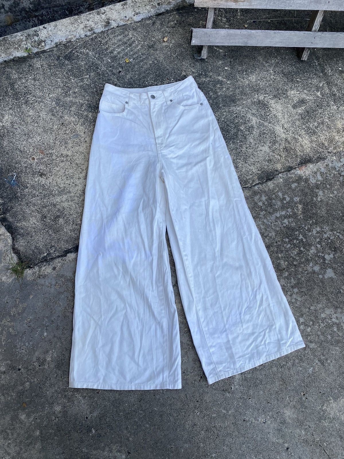 GU × Japanese Brand 🔥 Best Price 🔥 Gu Baggy Wide Pants Size 25" / US 0 / IT 36 - 1 Thumbnail