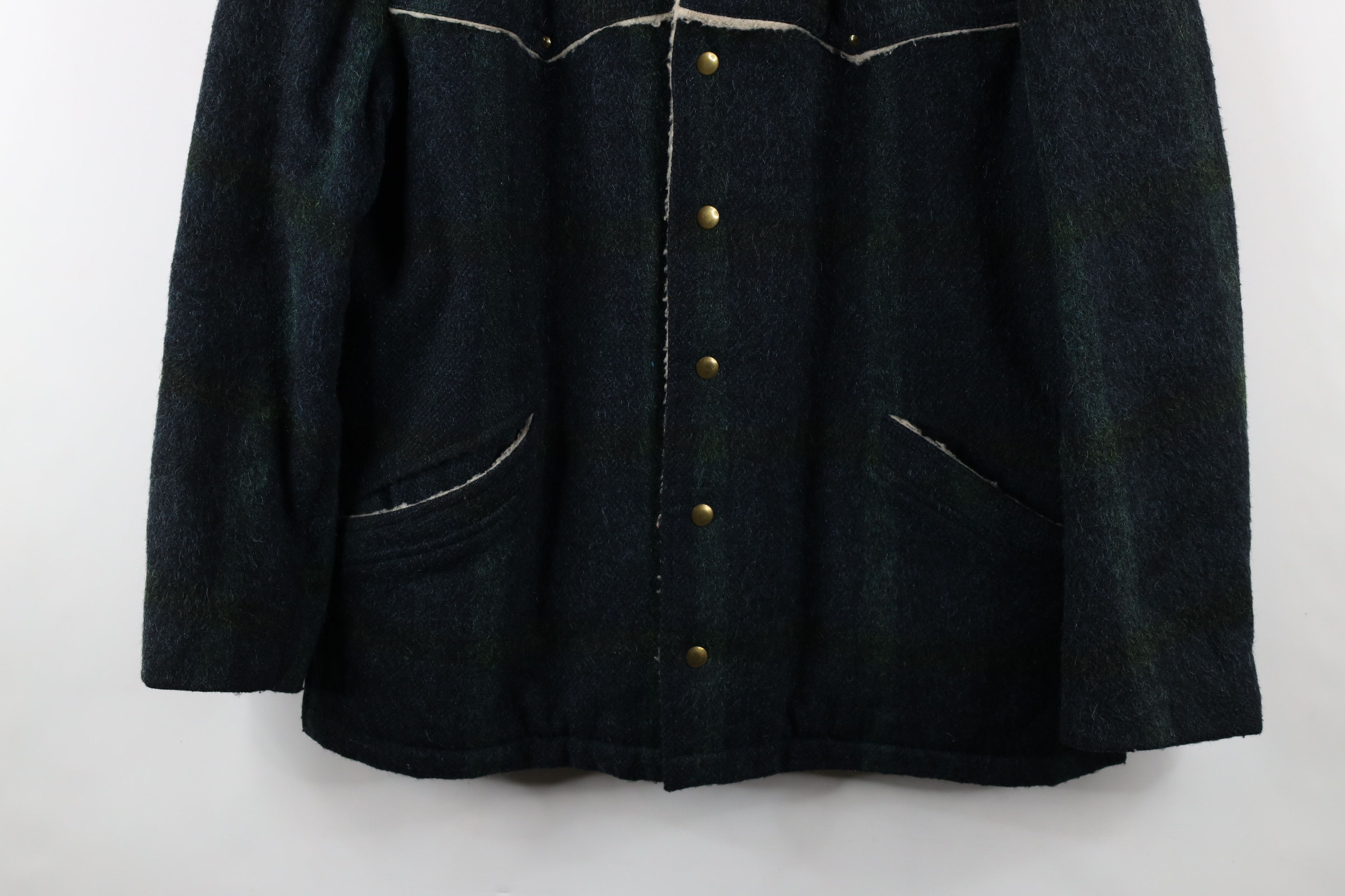 Vintage Vtg 50s 60s McGregor Deep Pile Fleece Wool Jacket USA Size US L / EU 52-54 / 3 - 3 Thumbnail