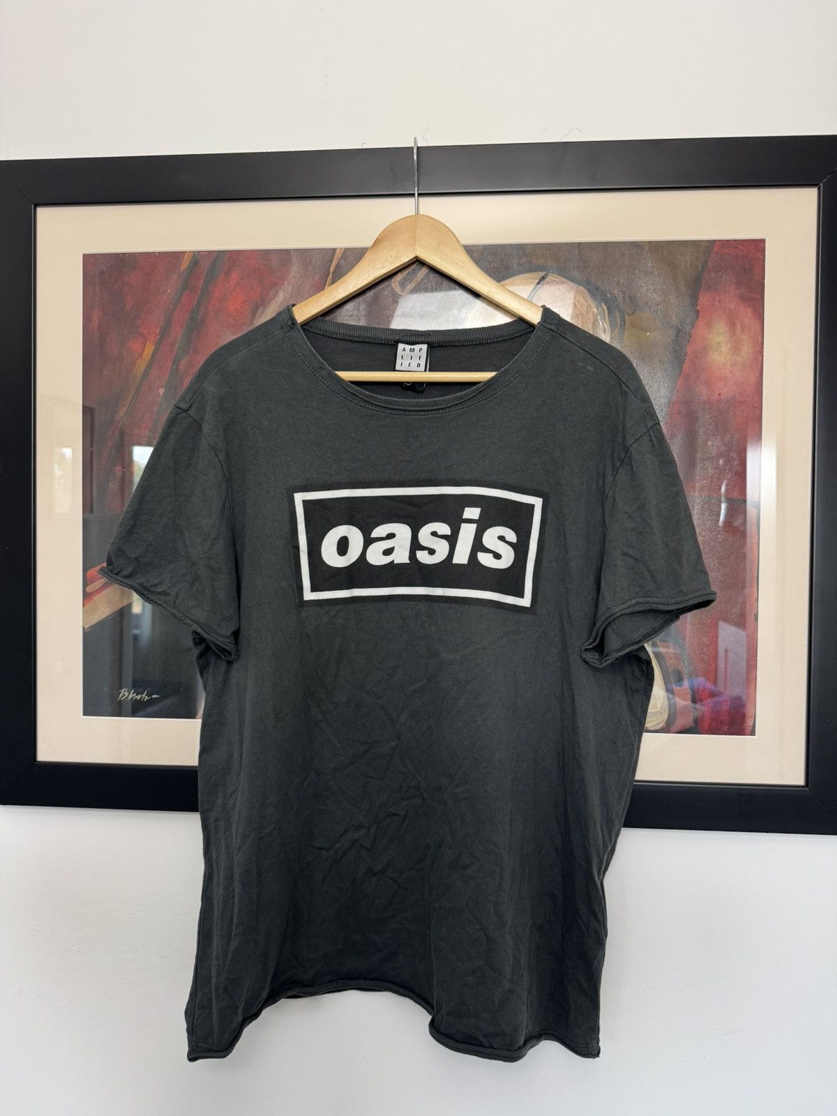 Band Tees OASIS Band T-shirt Classic Logo Boxlogo Rock Hype Washed Size US L / EU 52-54 / 3 - 1 Thumbnail