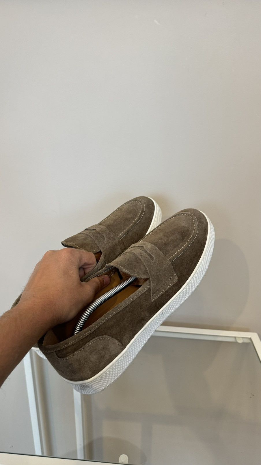 Genuine Leather × Vintage Max Martini Milano loafers leather suede made in Italy Size US 11 / EU 44 - 6 Thumbnail