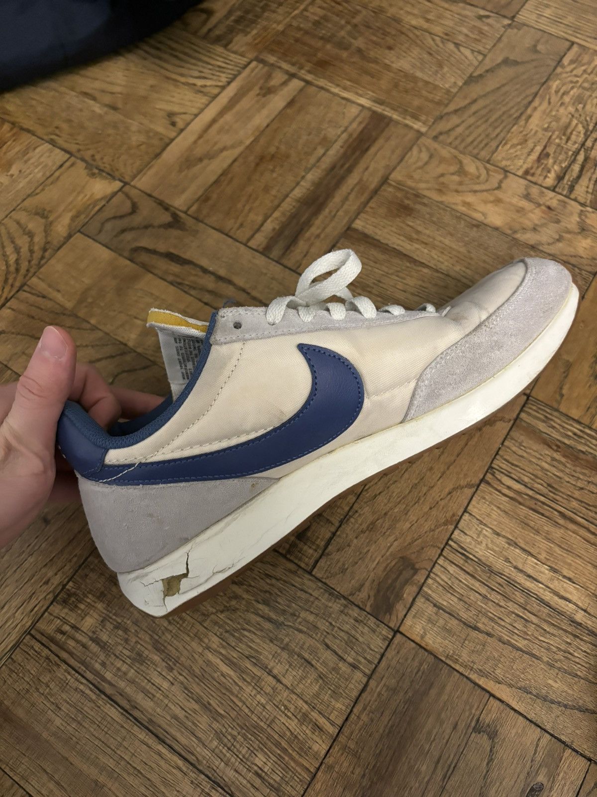 Nike Nike Tailwind 79 Grey/Beige/Blue Size:10.5 Size US 10.5 / EU 43-44 - 3 Thumbnail