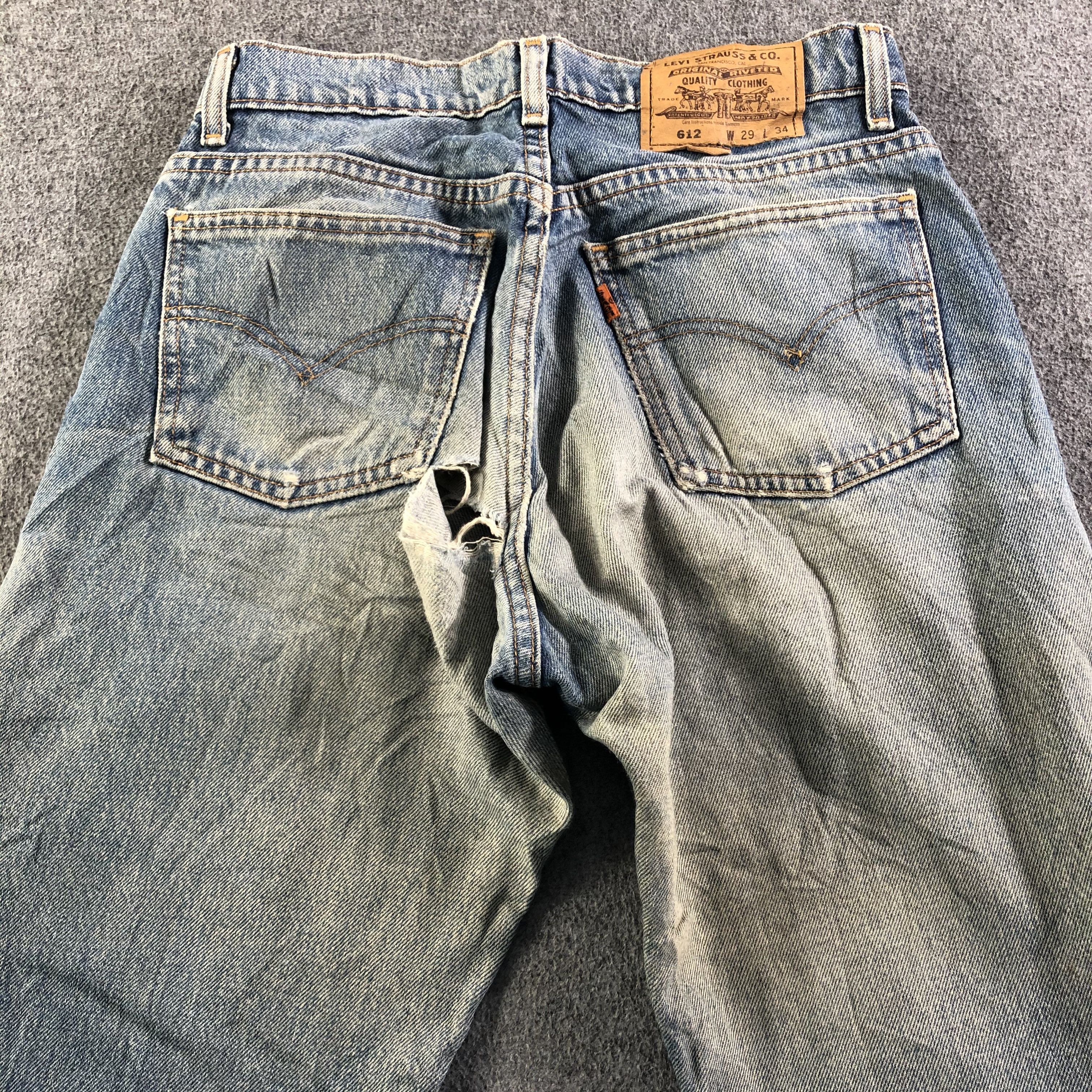 Levi's Vintage Blue Wash Levis 612 Jeans-J3771 Size US 28 / EU 44 - 4 Thumbnail