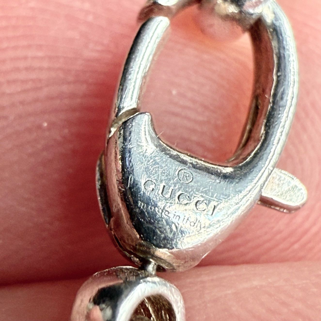 Gucci Gucci 925 Sterling Silver GG Britt Chain Bracelet Size ONE SIZE - 10 Thumbnail