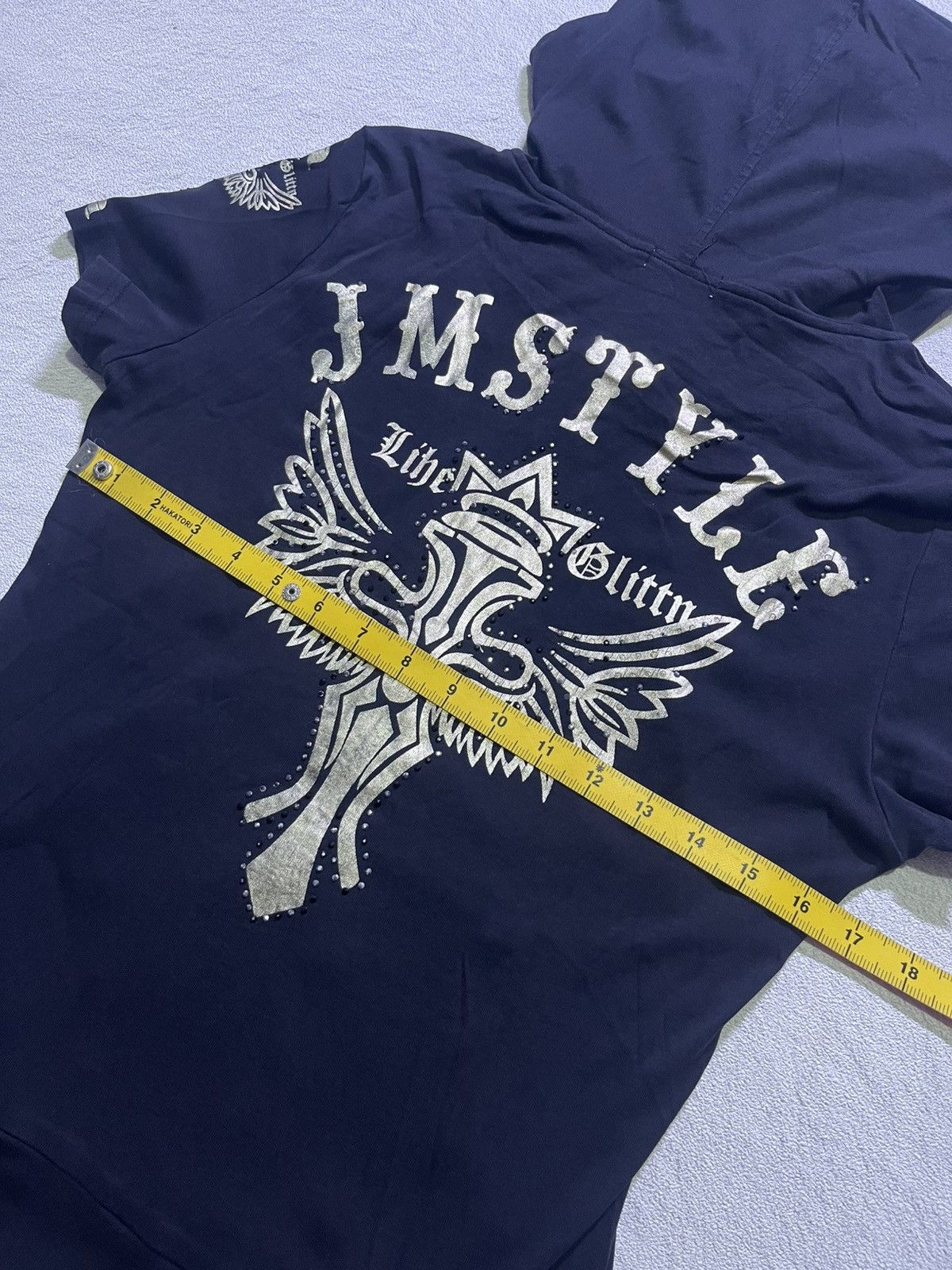 Japanese Brand Y2K JMSTYLE short sleeve tshirt full ziper motif Size M / US 6-8 / IT 42-44 - 10 Thumbnail