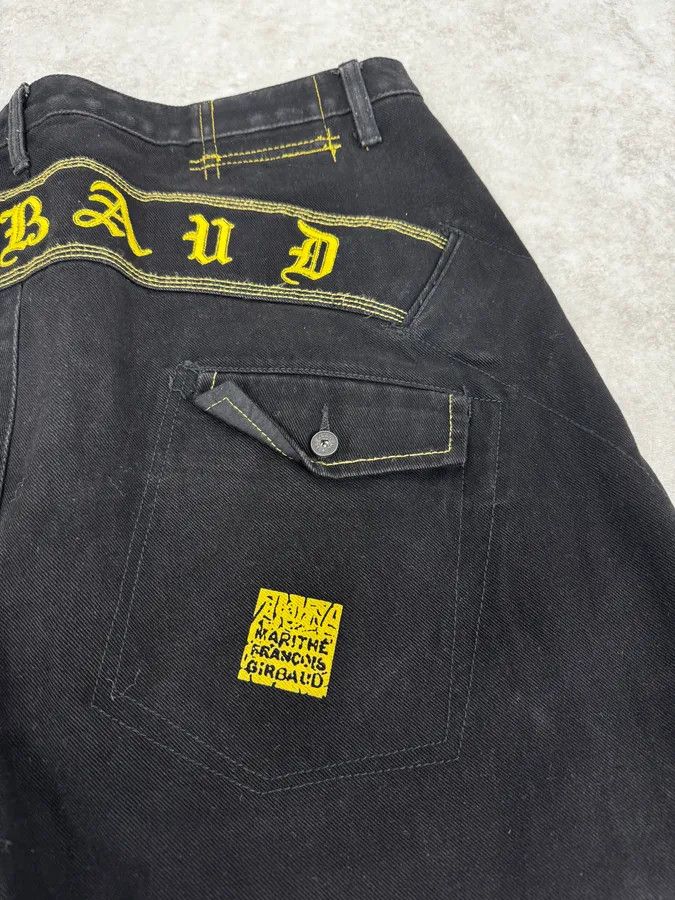 Marithe + Francois Girbaud 2000s Marithé + François Girbaud Black & Yellow Pants Size US 37 - 11 Thumbnail