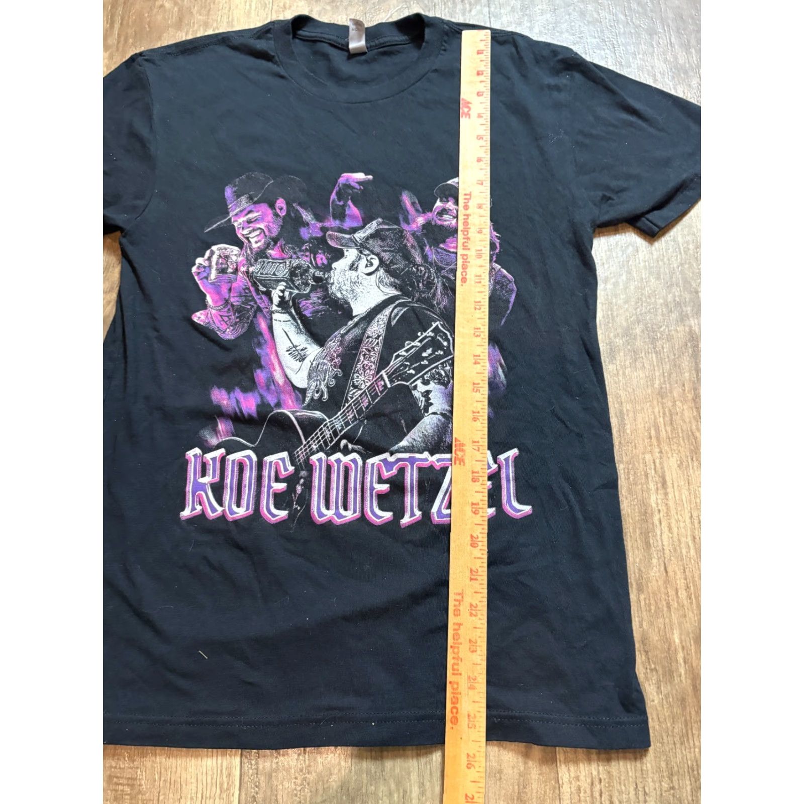 Vintage Koe Wetzel T-Shirt Mens Size S Spring 2022 Concert Tour Dates Country Music Shirt Short Sleeve Crew Neck Black Cotton Regular Seasonal Music Mens Size US S / EU 44-46 / 1 - 5 Thumbnail