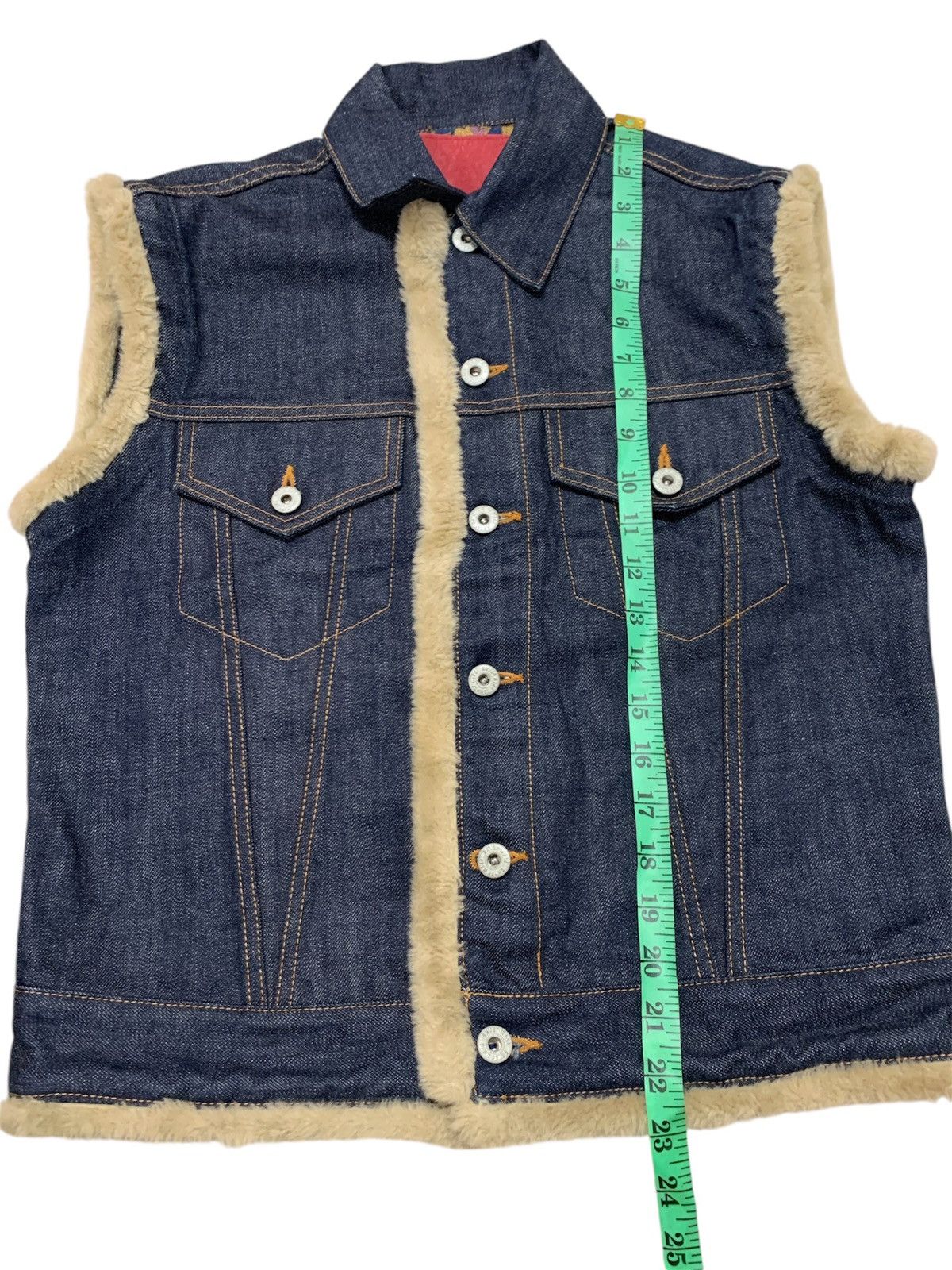 Japanese Brand × PPFM Ppfm sherpa lined vest denim jacket Size US M / EU 48-50 / 2 - 5 Thumbnail