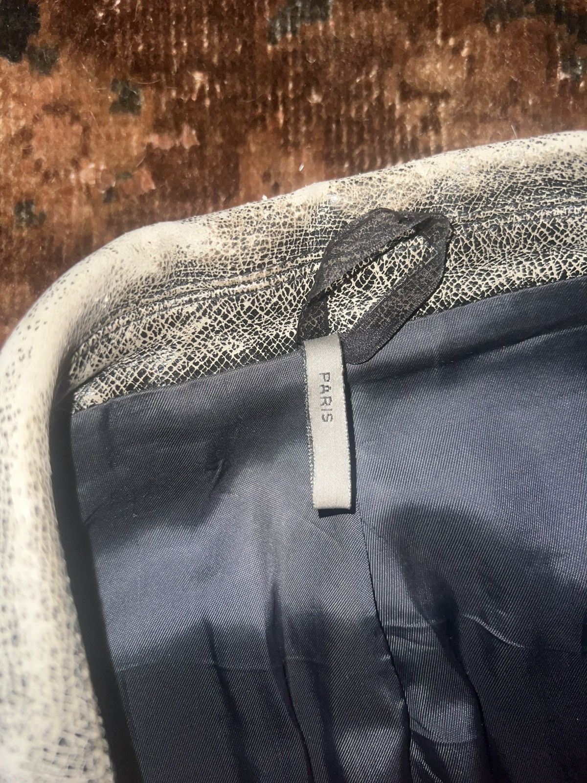 Dior Dior Homme FW02 Reflexion Sample Cracked Leather Jacket Size US S / EU 44-46 / 1 - 4 Thumbnail