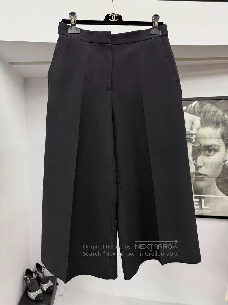 Dior Dior Black wide-leg trousers Size 24" / US 00 / IT 34 - 1 Thumbnail