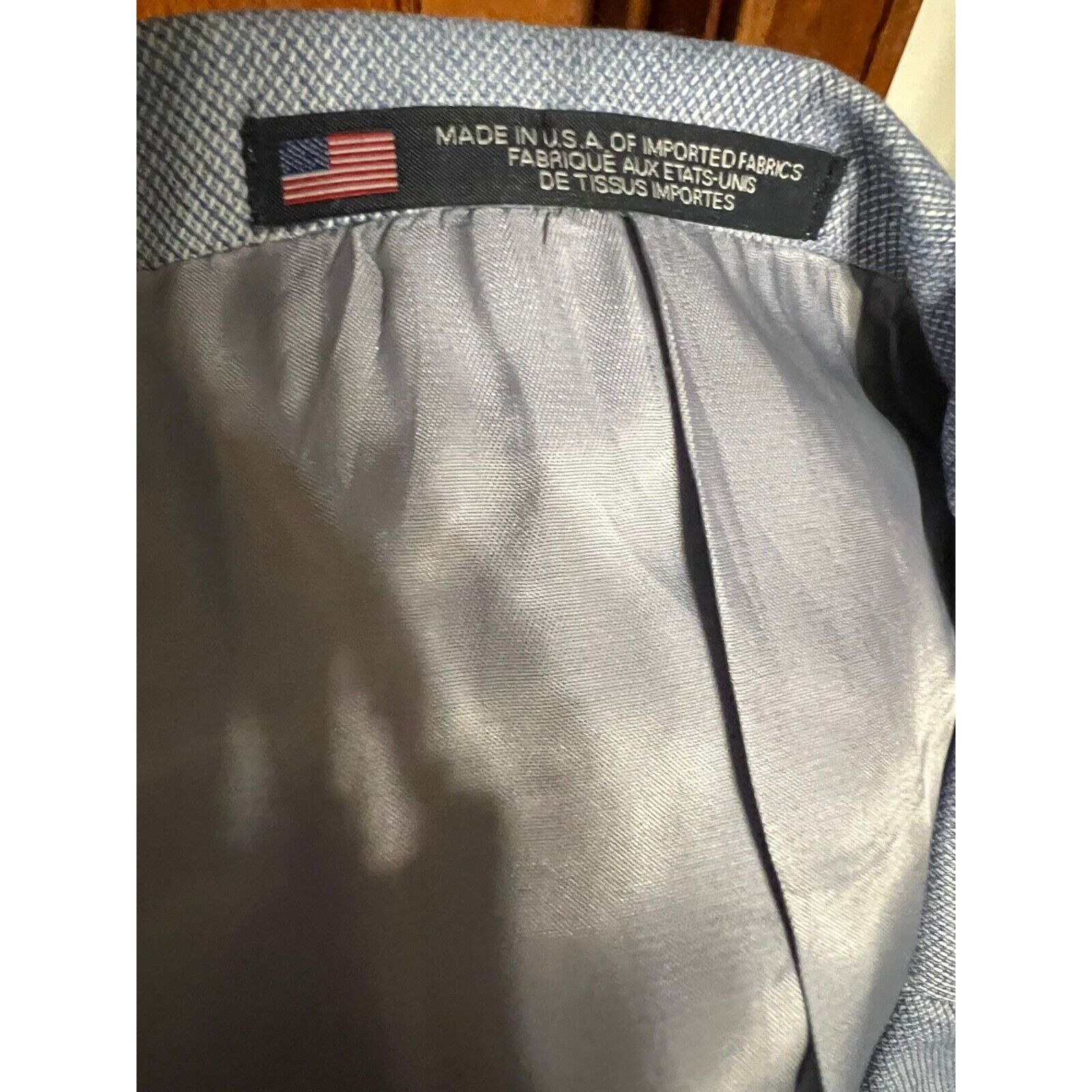 Other Walter Morton Size 46 R baby Blue 2 Button Blazer NWT Size 46R - 6 Thumbnail