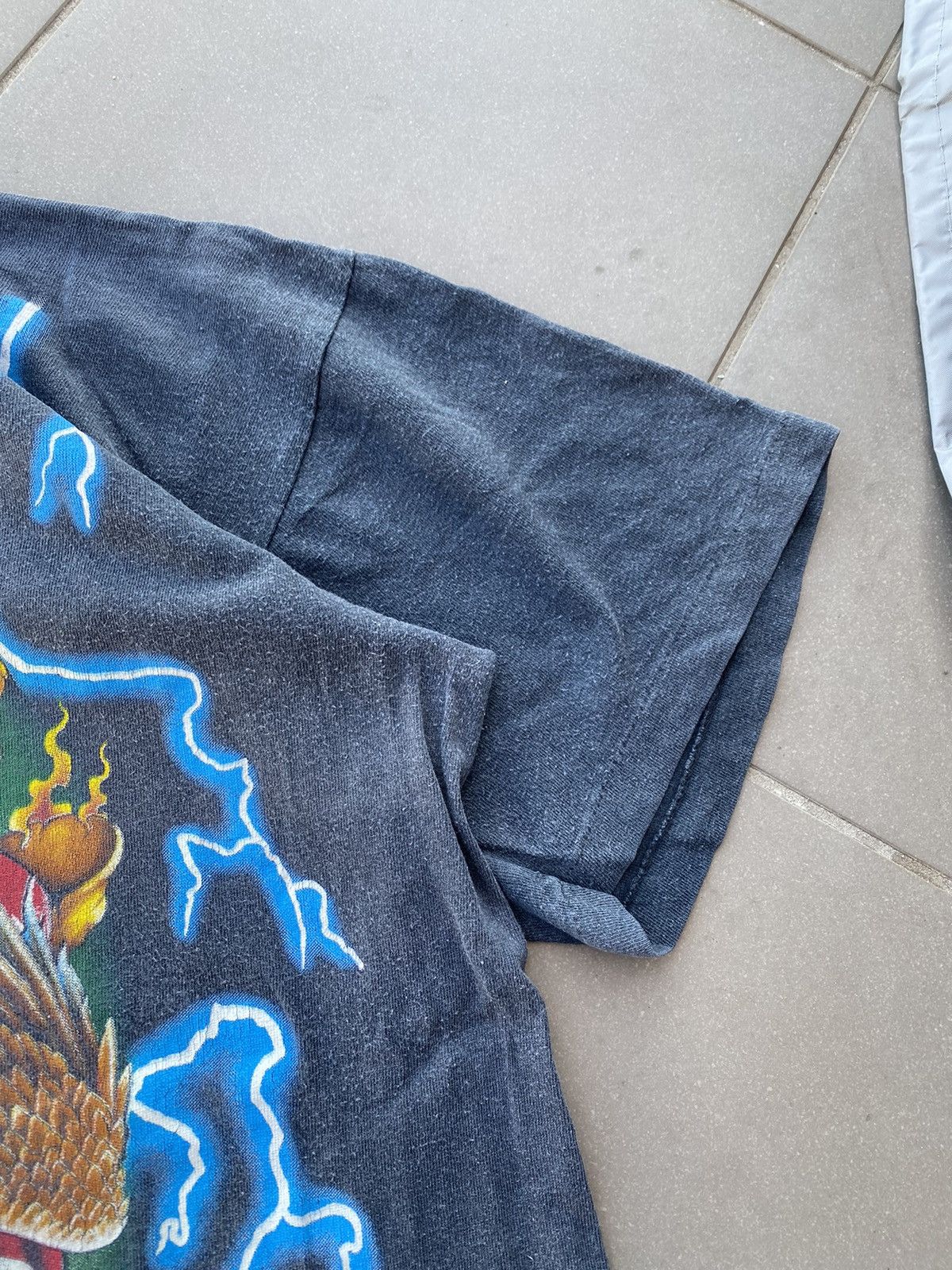 Vintage Travis scott Vintage thunder lightening USA eagle 90s tee Size US XL / EU 56 / 4 - 6 Thumbnail