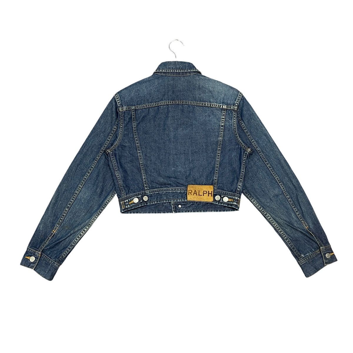 Ralph Lauren Vintage 90s Ralph Lauren Boxy Cropped Trucker Denim Jacket Size M / US 6-8 / IT 42-44 - 1 Thumbnail