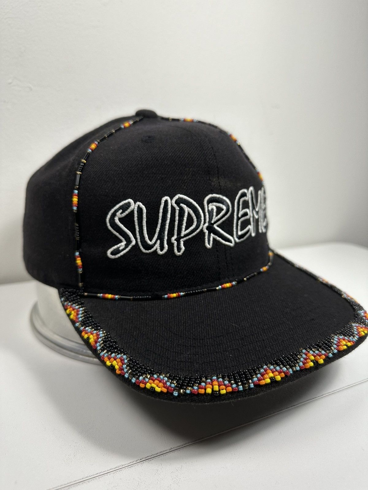 Supreme Supreme Beaded 6-Panel Cap Hat Size ONE SIZE - 3 Thumbnail