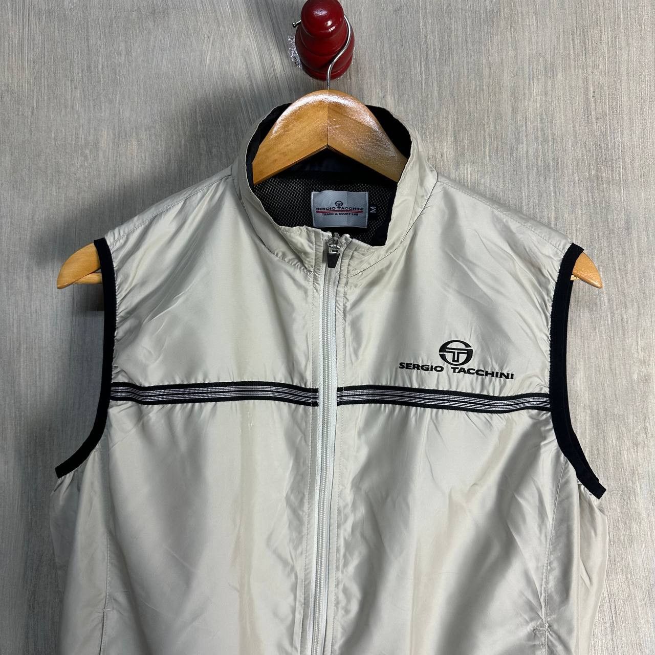 Sergio Tacchini × Vintage Sergio Tacchini Track & Court Lab Vest Light Jacket Size US M / EU 48-50 / 2 - 5 Thumbnail