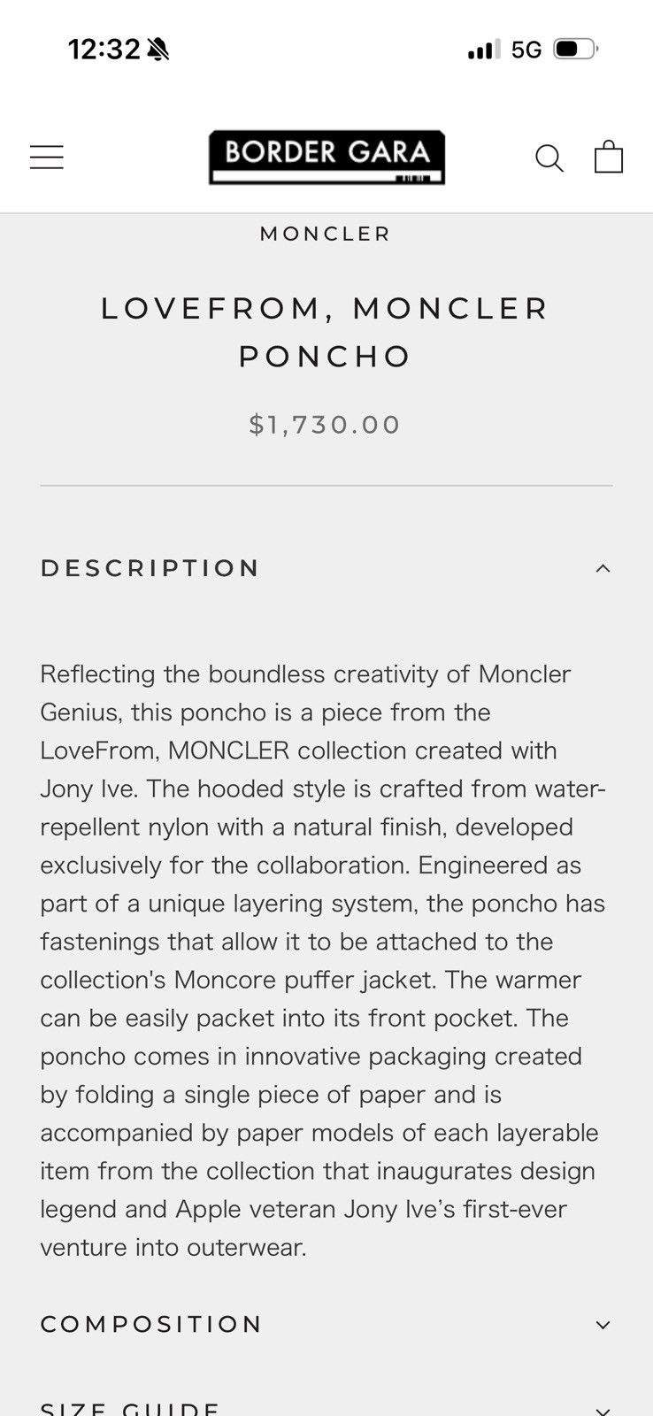 Moncler MONCLER poncho unisex sz3 know Moncler fit , this fits big Size XXL / US 16-18 / IT 52-54 - 15 Thumbnail