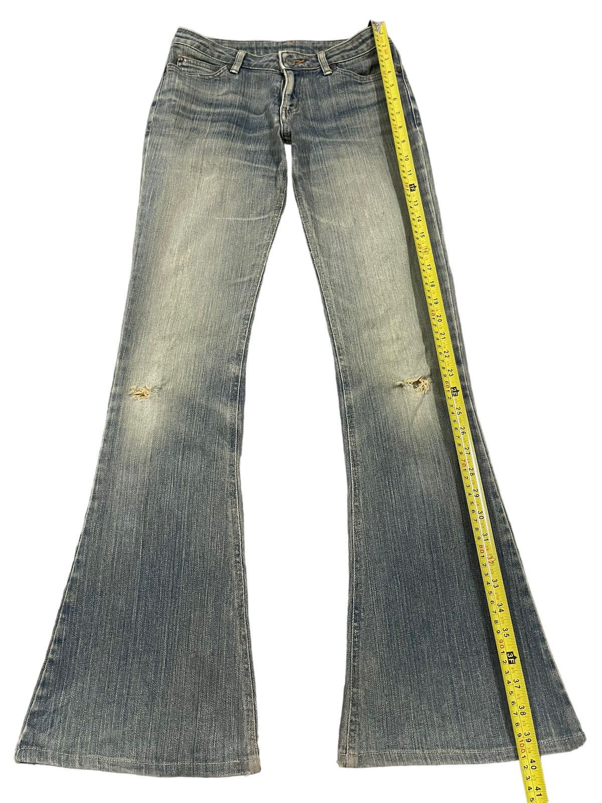 If Six Was Nine Vintage Japanese Brand Blue Wash Style Flare Jeans Size 26" / US 2 / IT 38 - 10 Thumbnail