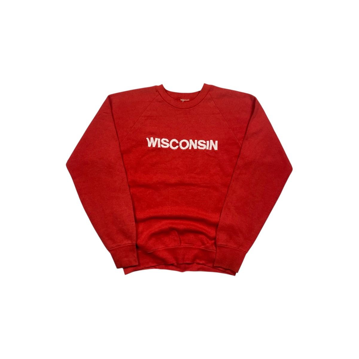 Vintage Rare Vintage 90s Wisconsin Spellout Crewneck Size US S / EU 44-46 / 1 - 1 Thumbnail