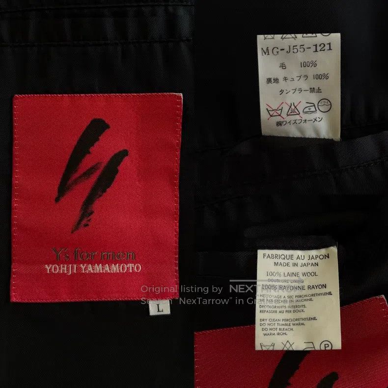 Yohji Yamamoto Yohji Yamamoto size l 96AW Early Mainline Minimalist Steel Size 36R - 9 Thumbnail