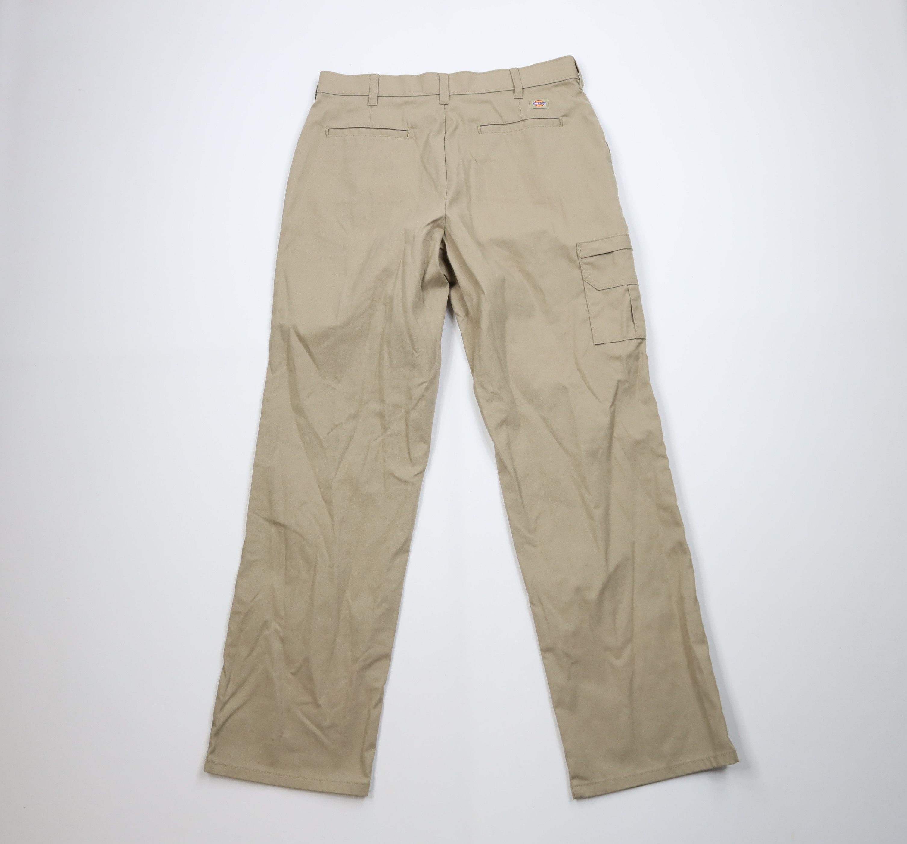 Dickies Vintage Y2K Dickies Spell Out Wide Leg Cargo Pants Beige Size 34" / US 12 / IT 48 - 8 Thumbnail