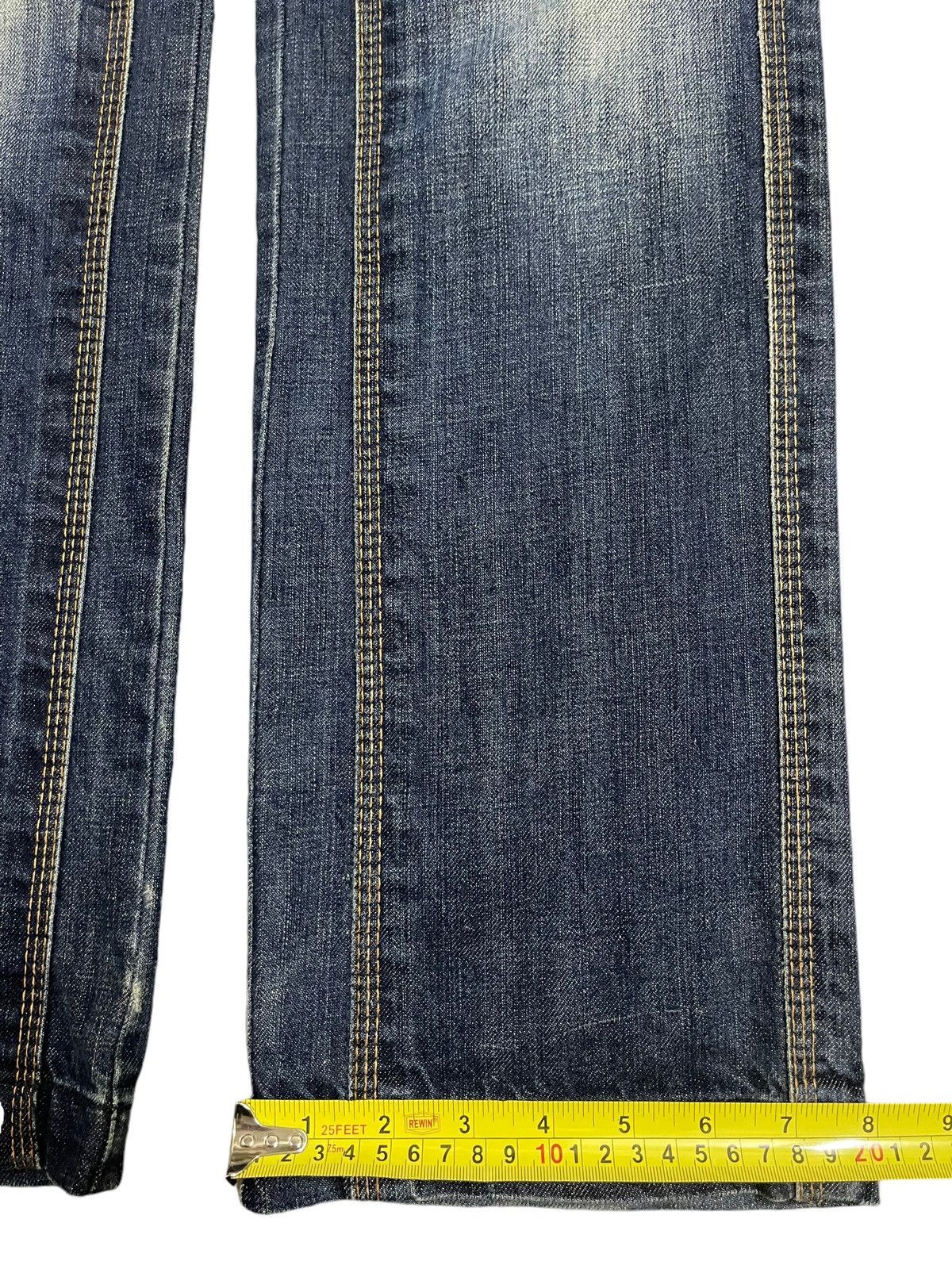 Energie Vintage Japanese Energie Blue Bleached Style Loose Jeans Size US 34 / EU 50 - 17 Thumbnail