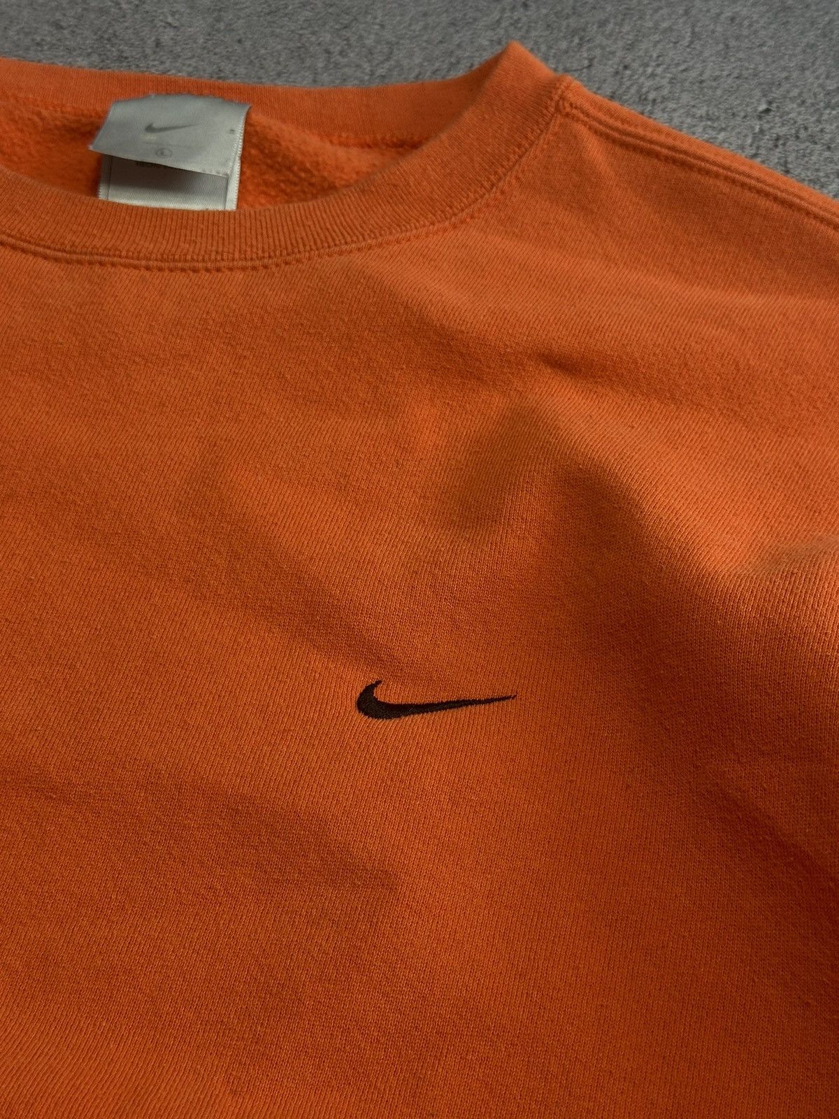 Nike × Vintage 🍊 90s Nike Swoosh Vintage Y2K Oversized Retro Sweatshirt Size US L / EU 52-54 / 3 - 2 Thumbnail